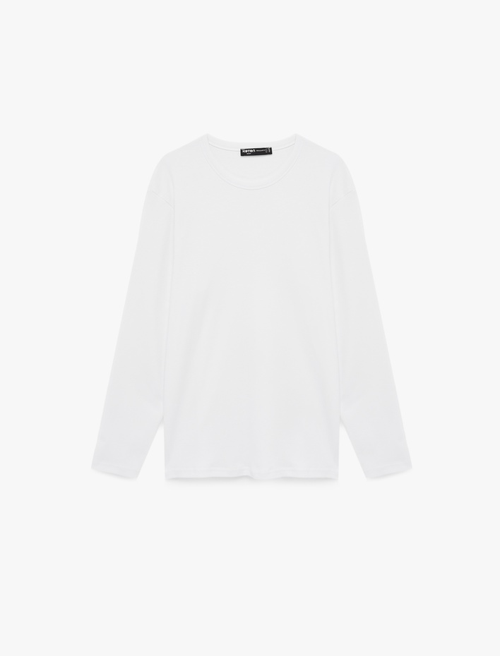  Regular Fit Pamuklu Kısa Kollu Bisiklet Yaka Tişört