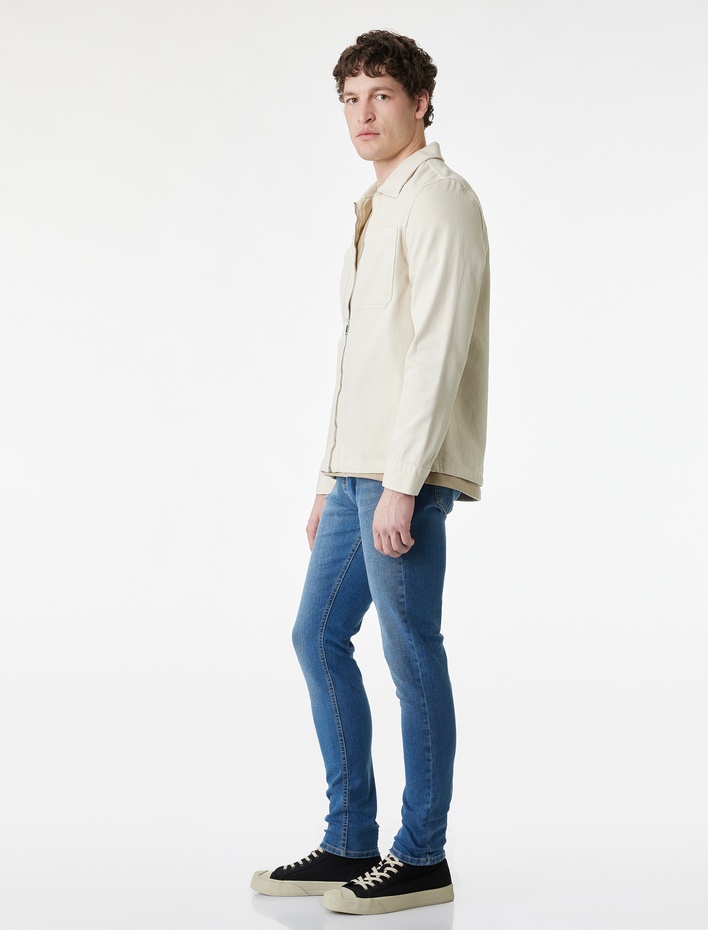  Normal Bel Pamuklu Skinny Fit Jean Pantolon - Michael Jean