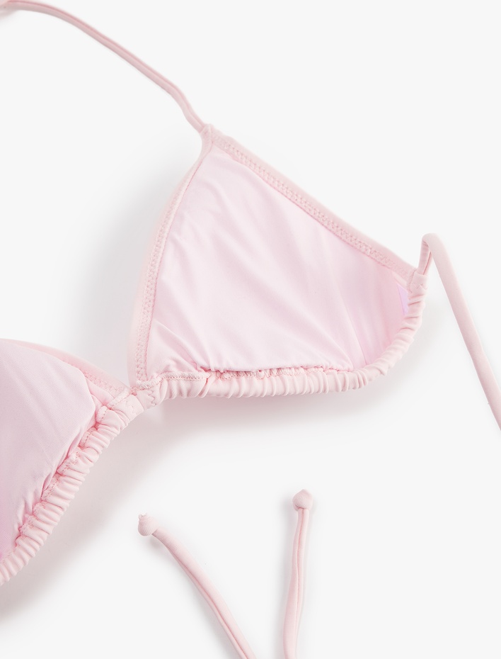 Boyundan Bağlamalı Üçgen Bikini Üstü