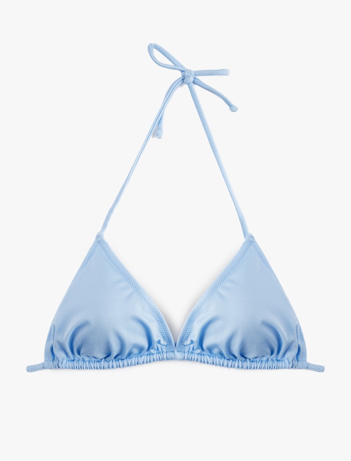  Boyundan Bağlamalı Üçgen Bikini Üstü