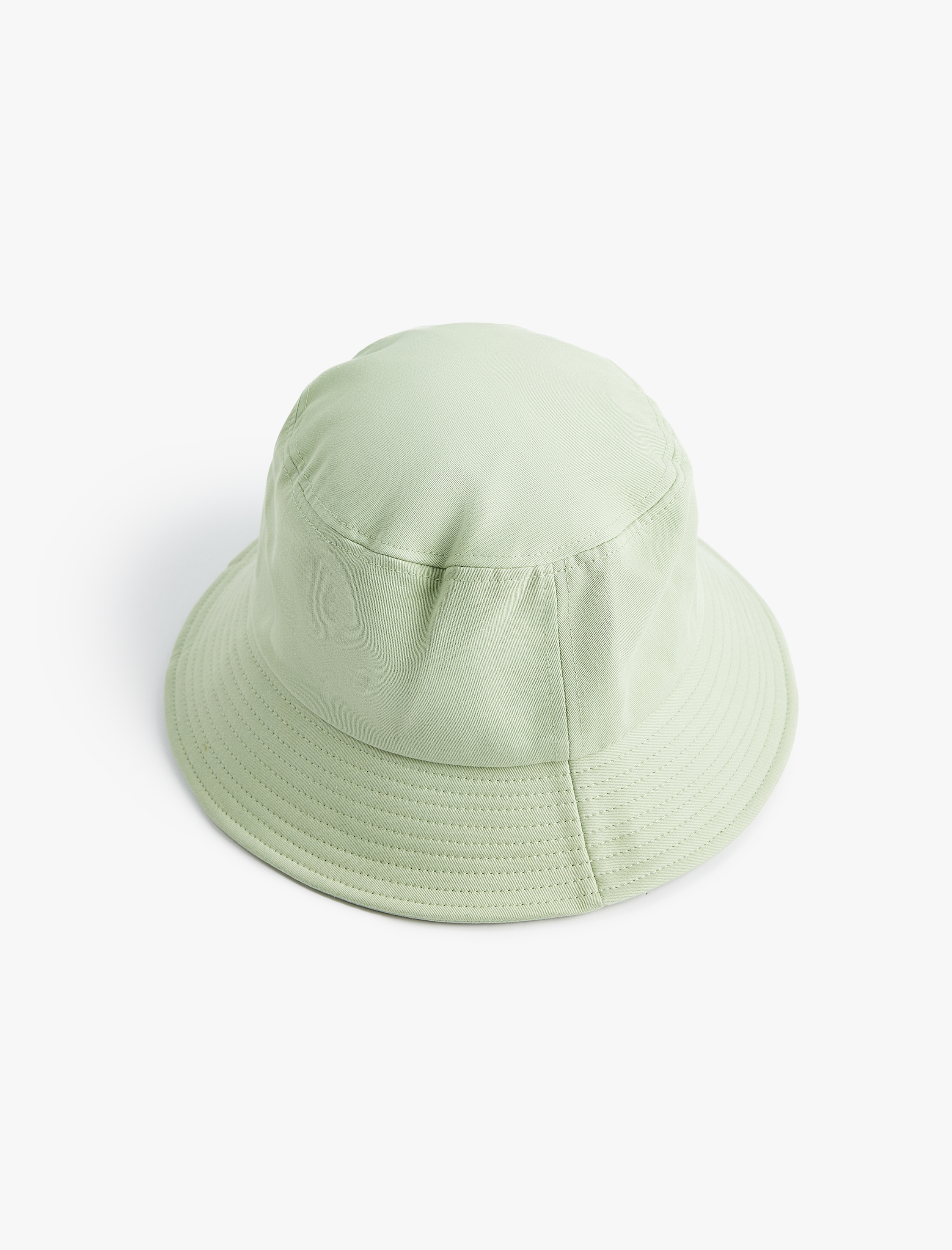  Erkek Etiket Detaylı Pamuklu Bucket Şapka