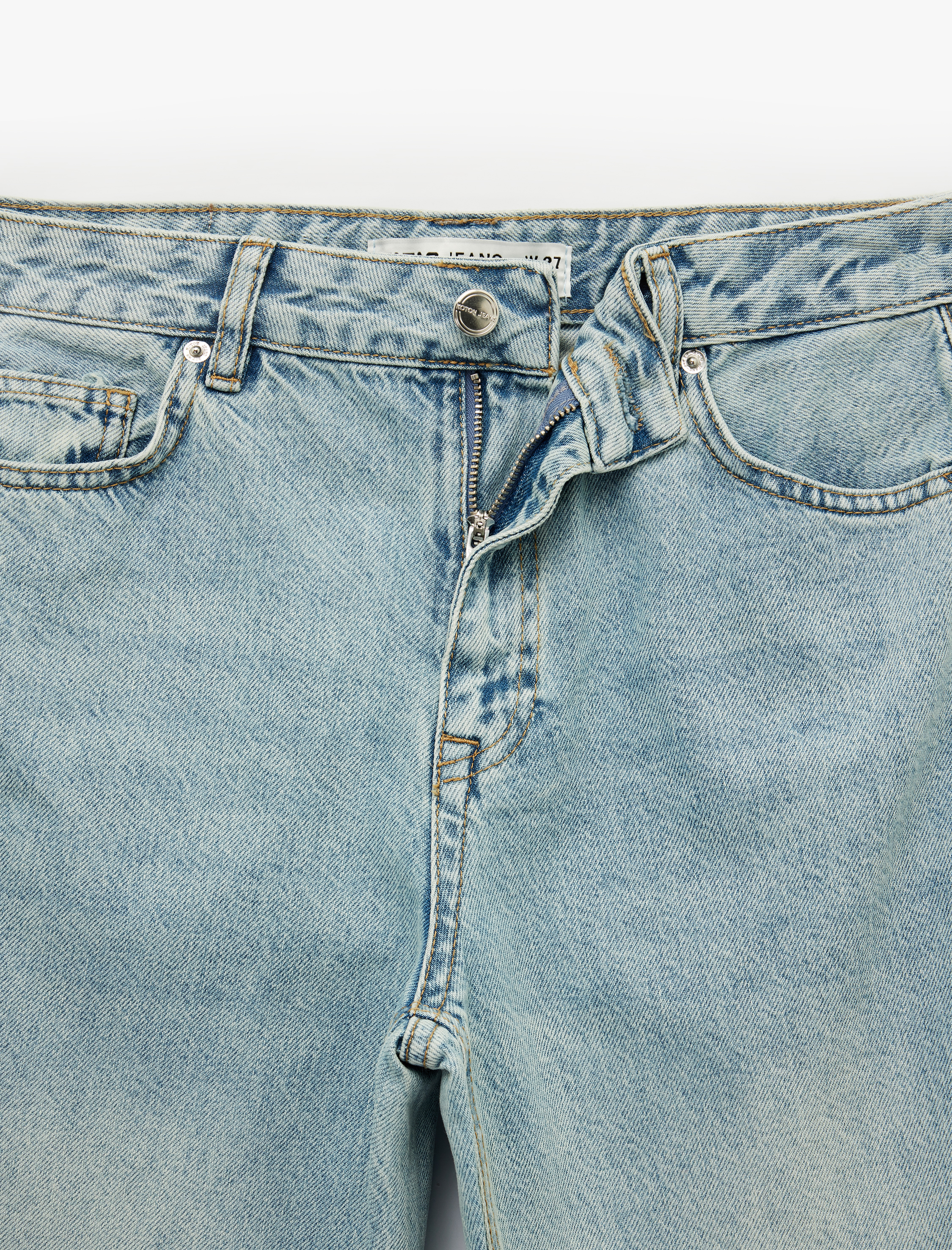   Yüksek Bel Uzun Düz Paça Denim Pantolon -  Longer Straight Fit Jean