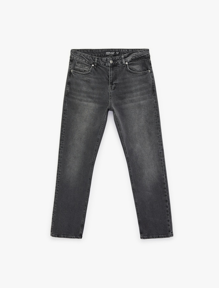  Düz Paça Normal Bel Straight Fit Jean Pantolon - Mark Jean
