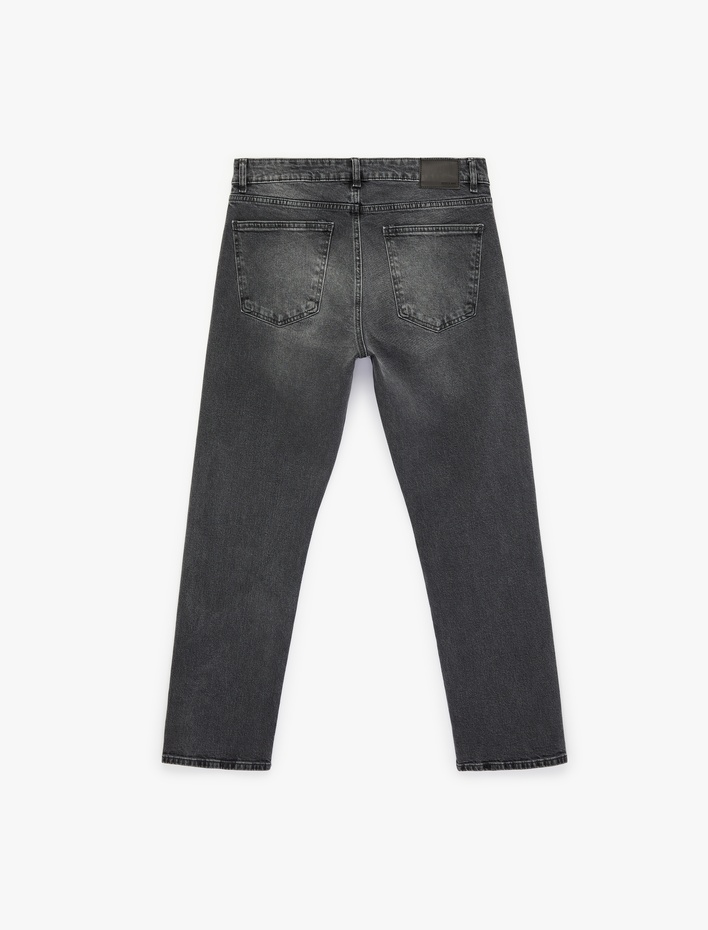  Düz Paça Normal Bel Straight Fit Jean Pantolon - Mark Jean