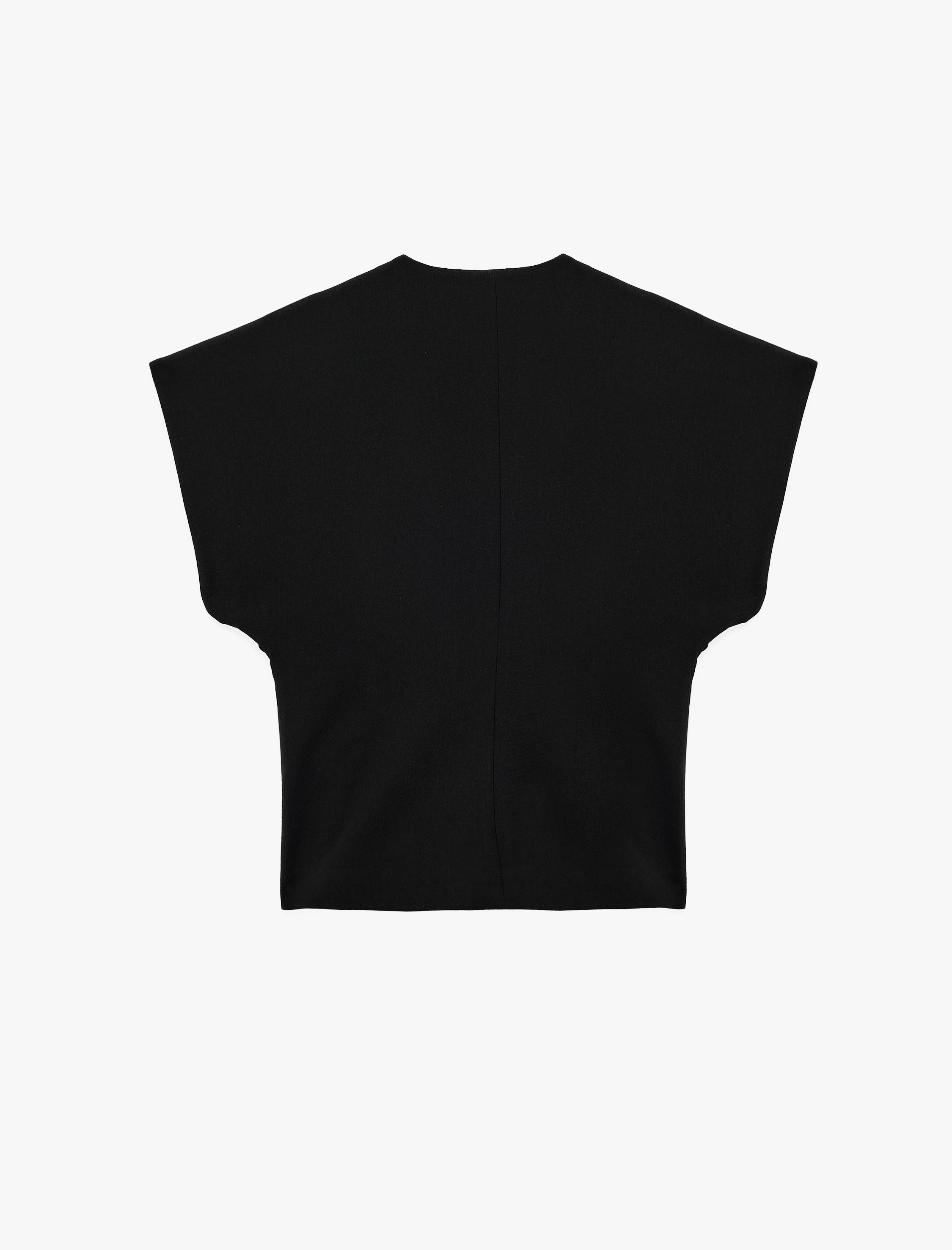   Kolsuz Metal Aksesuarlı Asimetrik Kruvaze Yaka Yelek