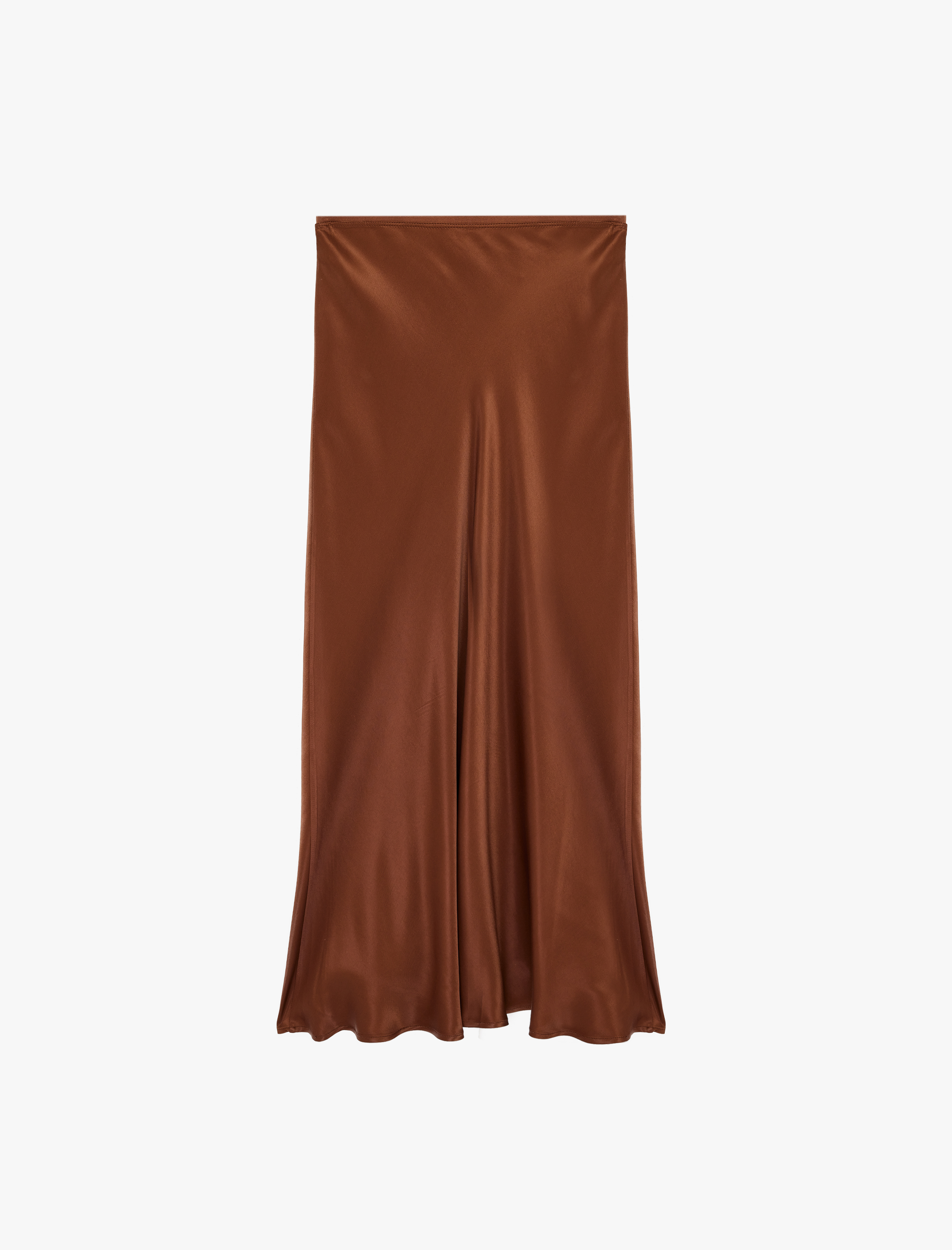   Standart Bel Midi Boy Saten Kloş Etek