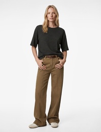 Regular Fit Kısa Kollu Bisiklet Yaka Basic Tişört