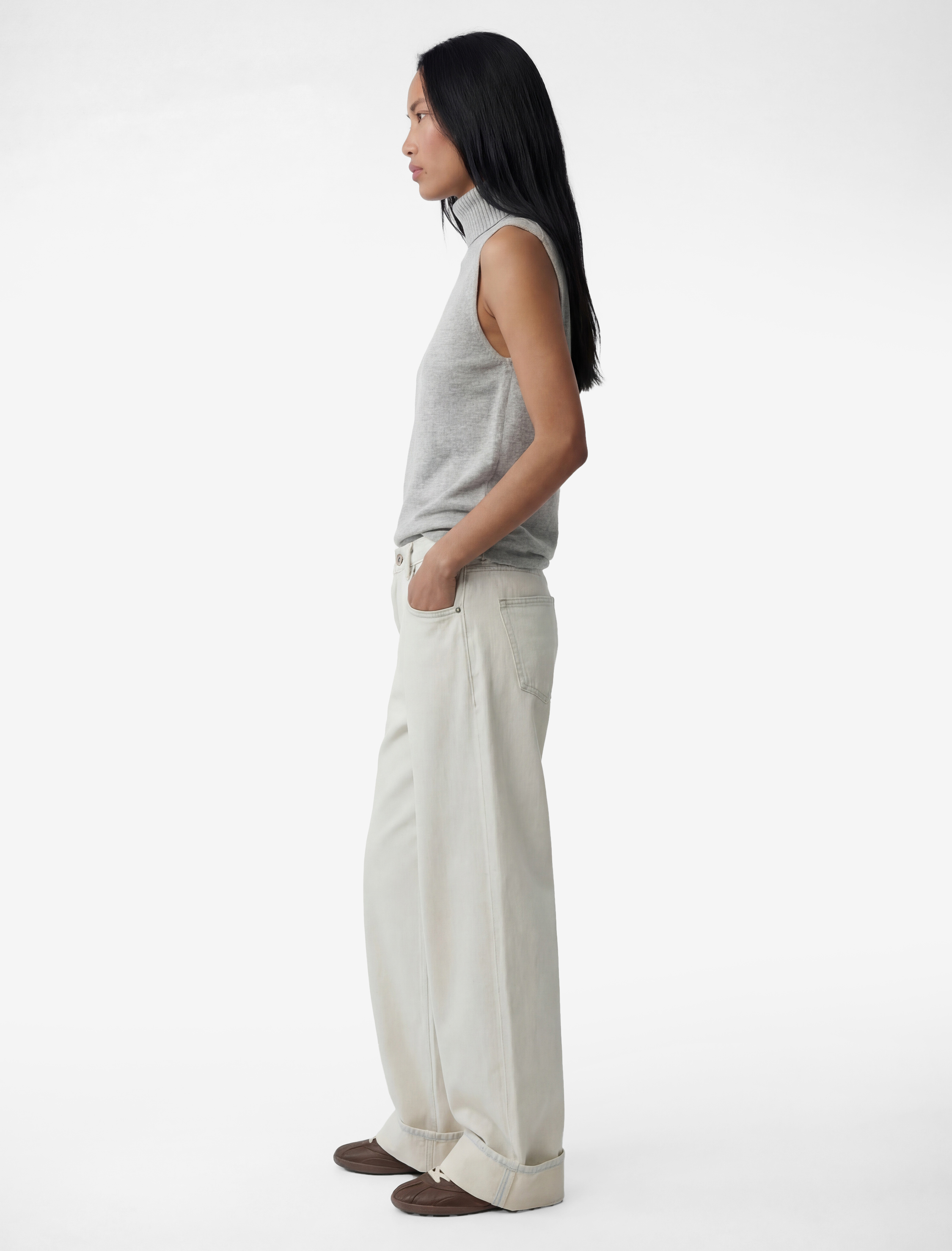   Kolsuz Balıkçı Yaka Triko Üst