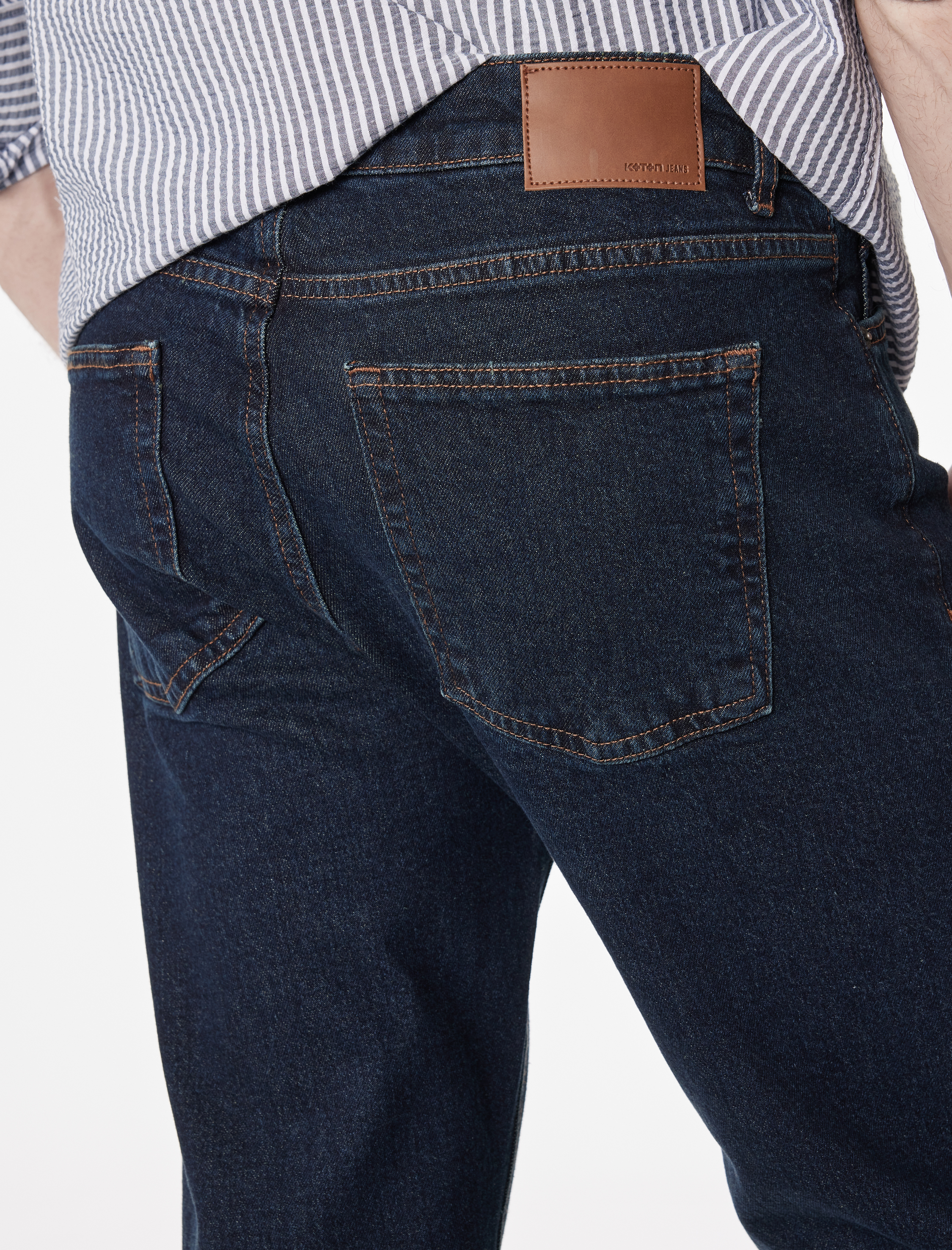   Normal Bel Cepli Pamuklu Straight Fit Jean Pantolon - Mark Jean