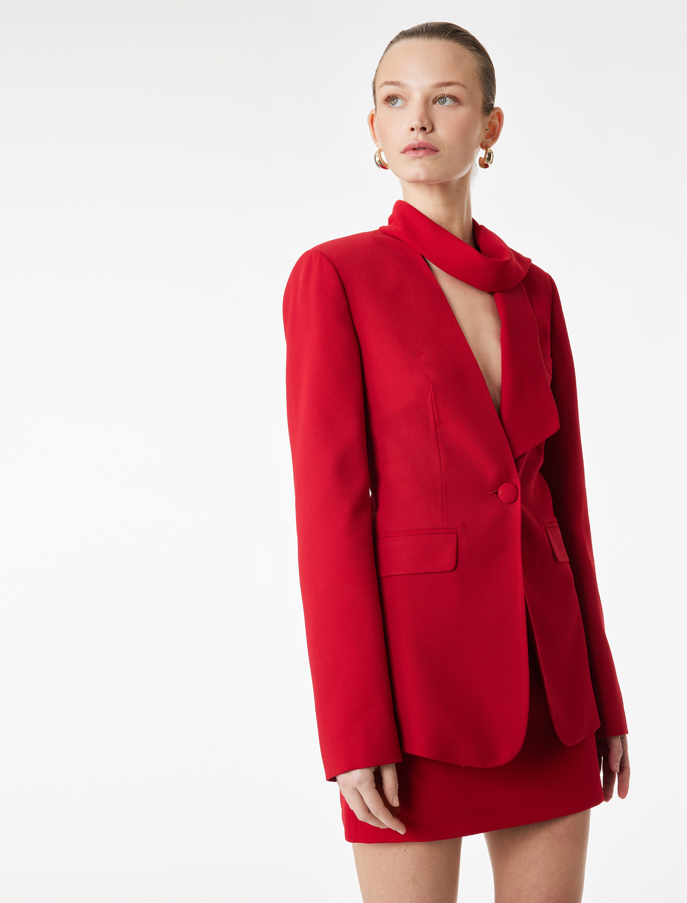   Krep Kumaş Mini A Kesim Etek