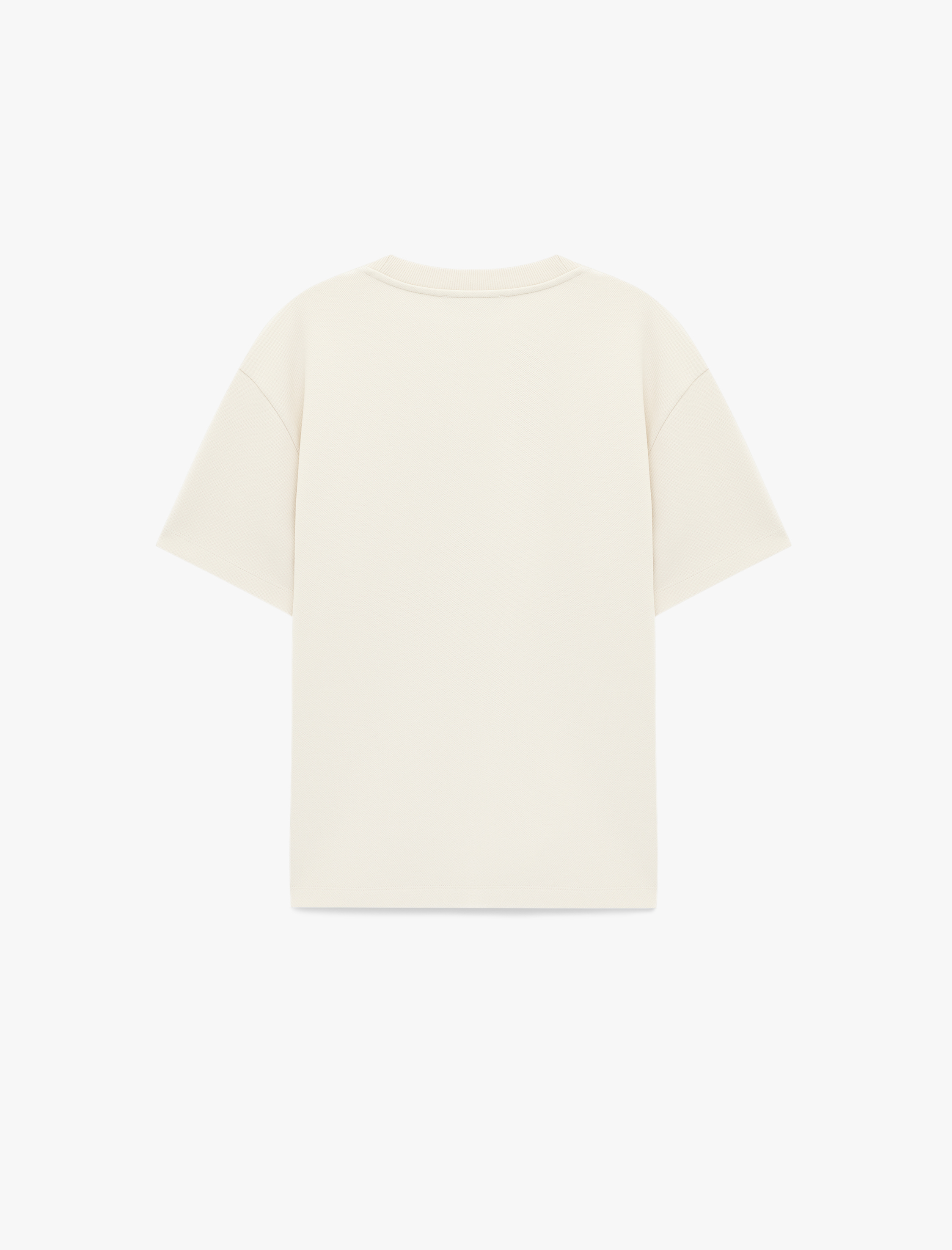   Rahat Kalıp Kısa Kollu Pike Kumaş Pamuklu Bisiklet Yaka Basic Tişört