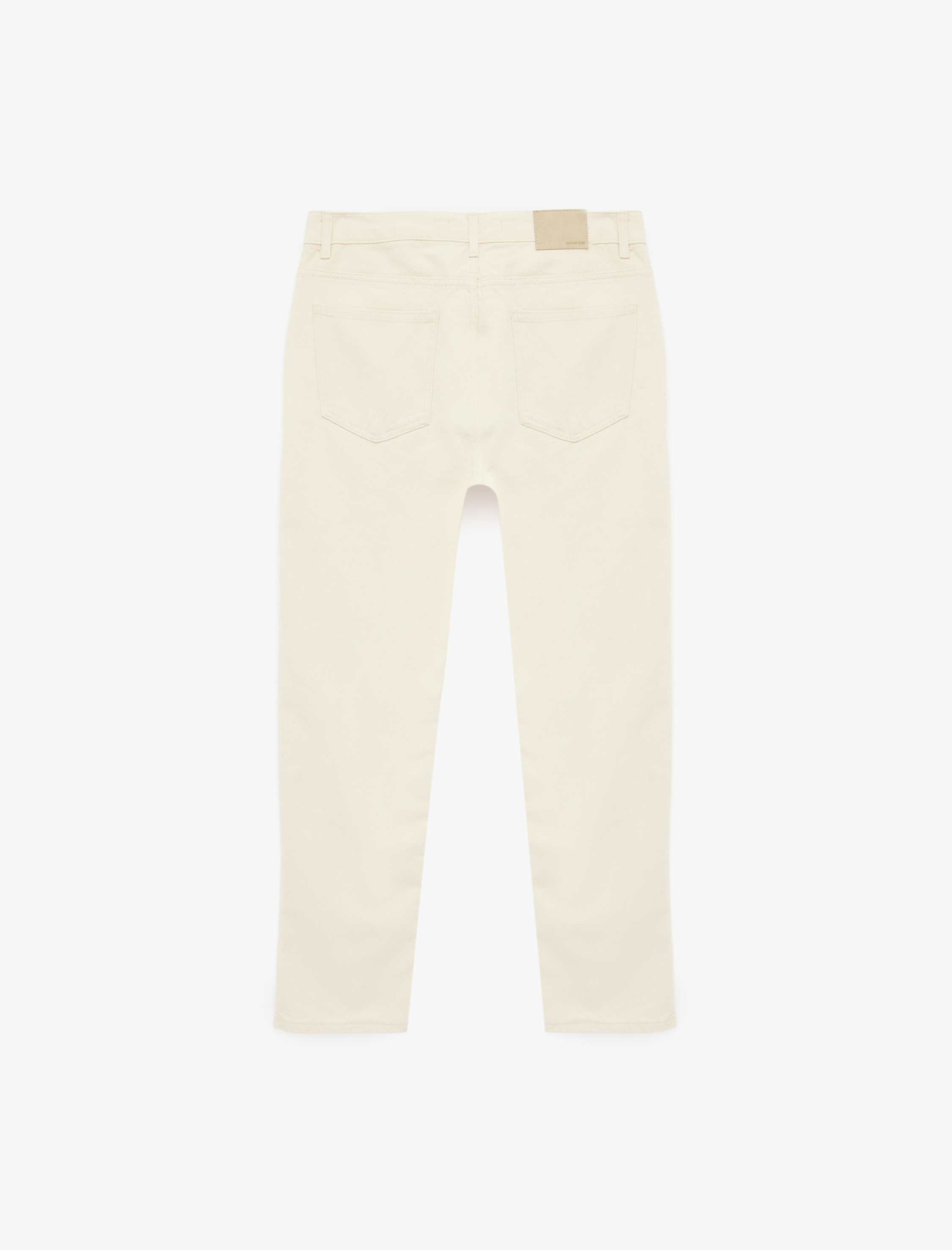   Normal Bel Pamuklu Vintage Straight Fit Jean Pantolon