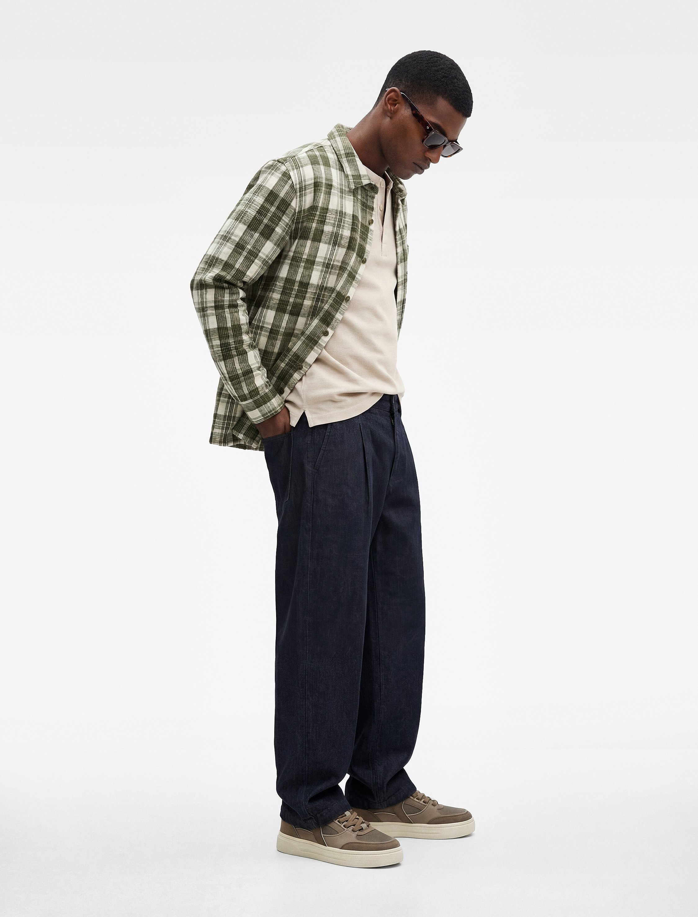   Klasik Yaka Regular Fit Uzun Kollu Oduncu Gömleği