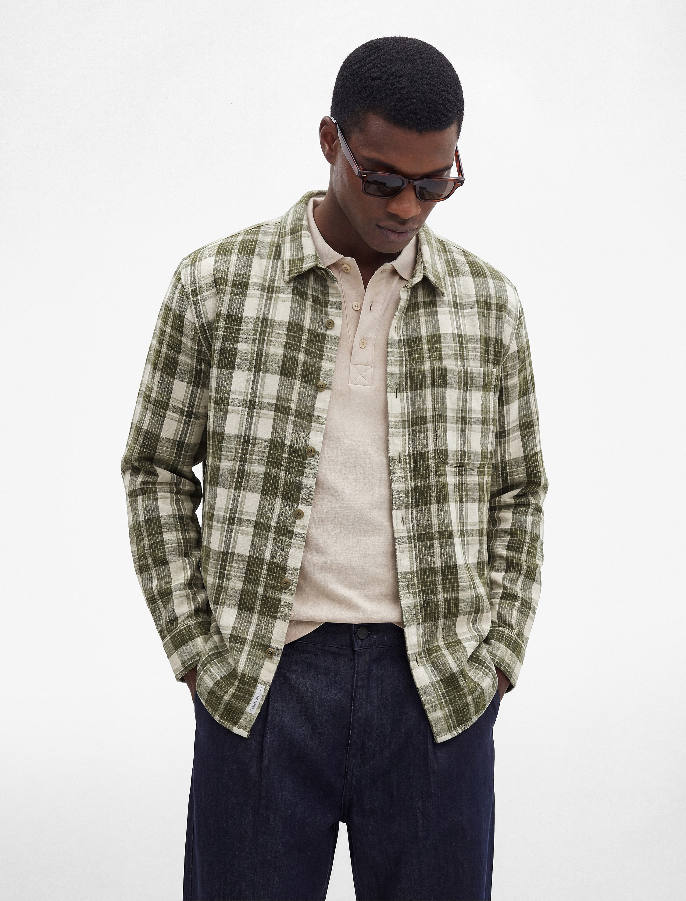   Klasik Yaka Regular Fit Uzun Kollu Oduncu Gömleği