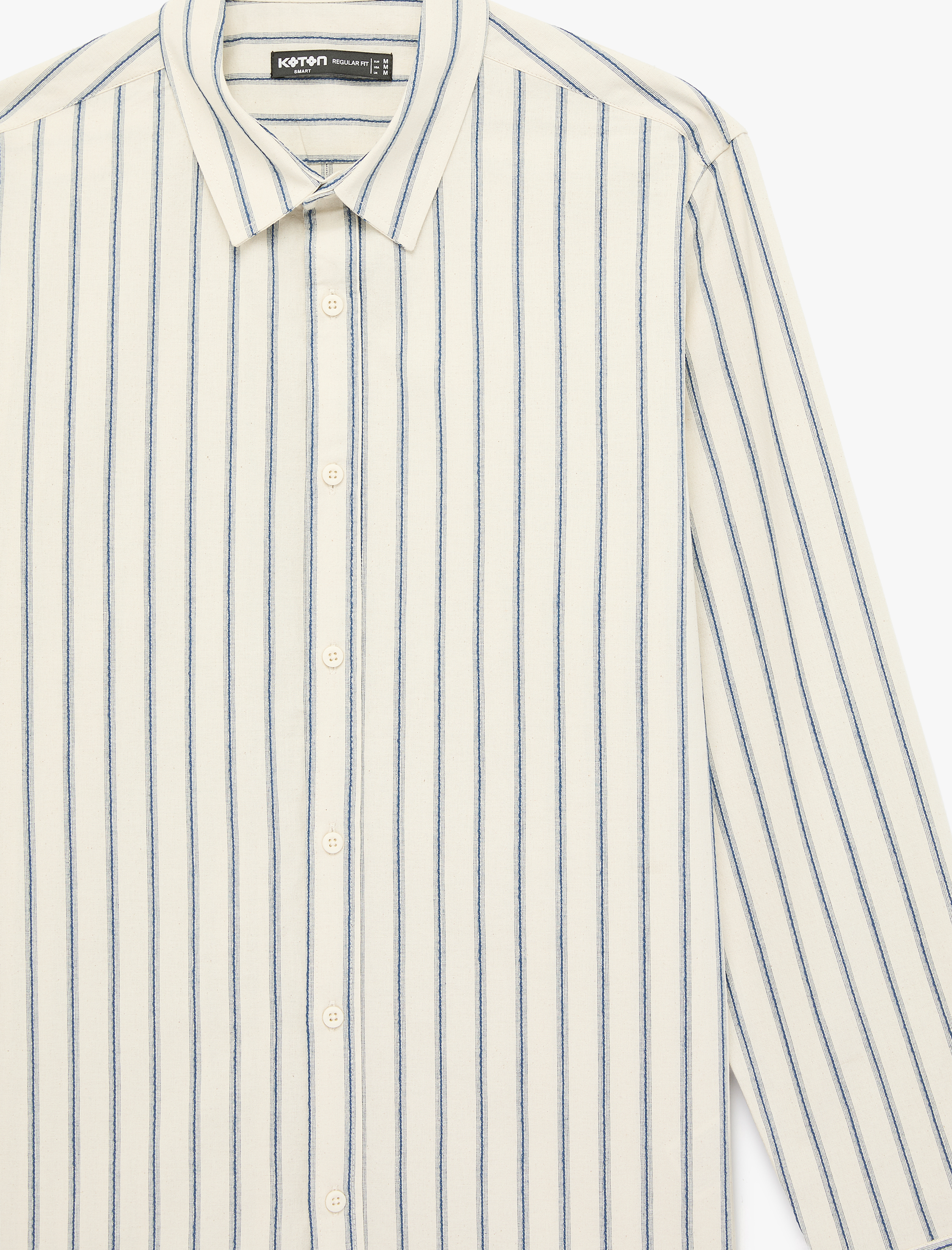   Regular Fit Klasik Yaka Pamuklu Uzun Kollu Gömlek