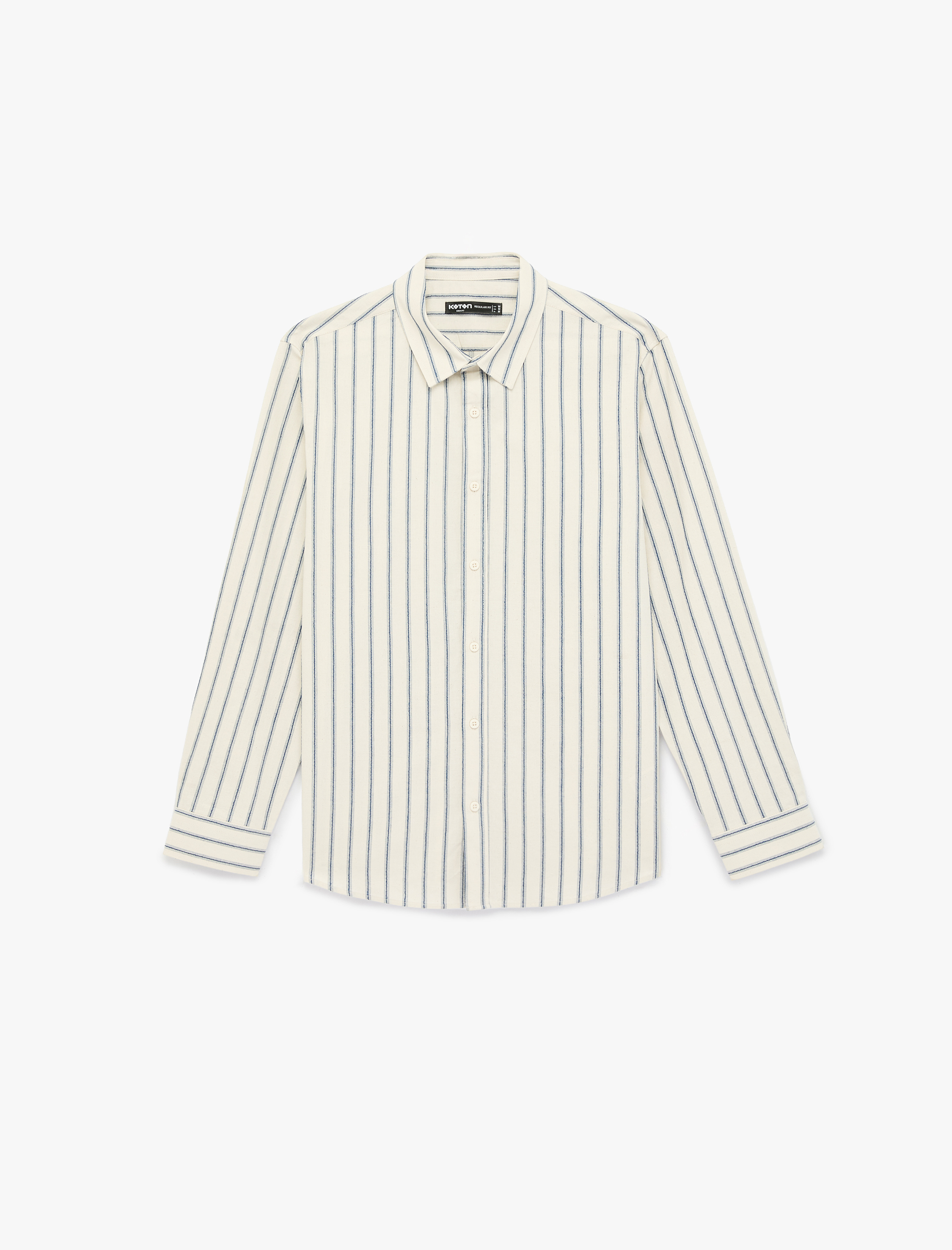   Regular Fit Klasik Yaka Pamuklu Uzun Kollu Gömlek