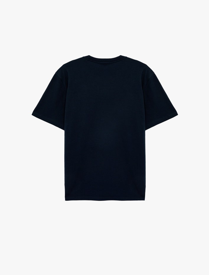  Regular Fit Bisiklet Yaka Pamuklu Basic Kısa Kollu Tişört