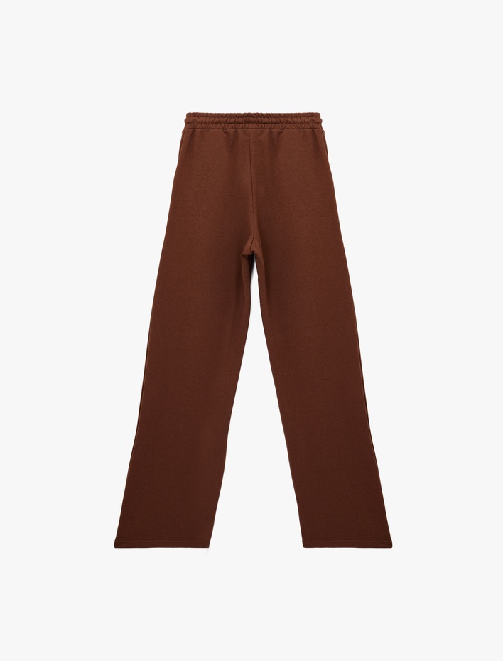  Beli Bağcıklı Cepli Geniş Paça Oversize Eşofman Altı