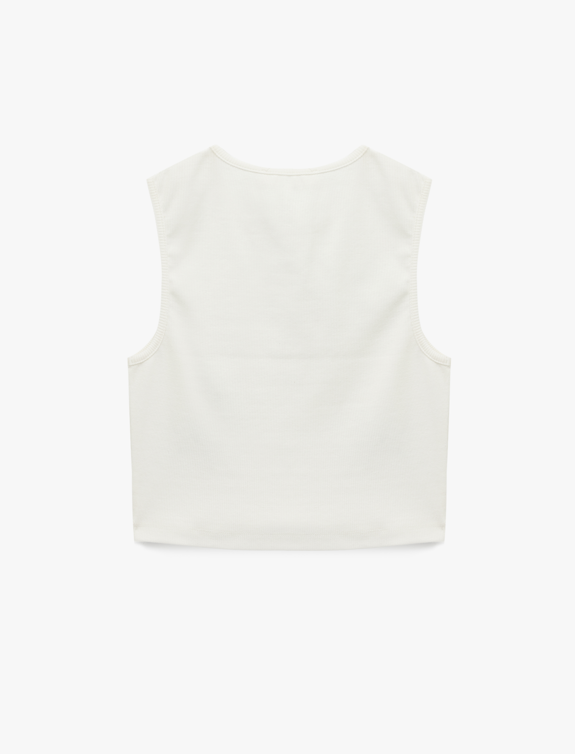   Pamuklu Kolsuz Bisiklet Yaka Fiyonklu Atlet