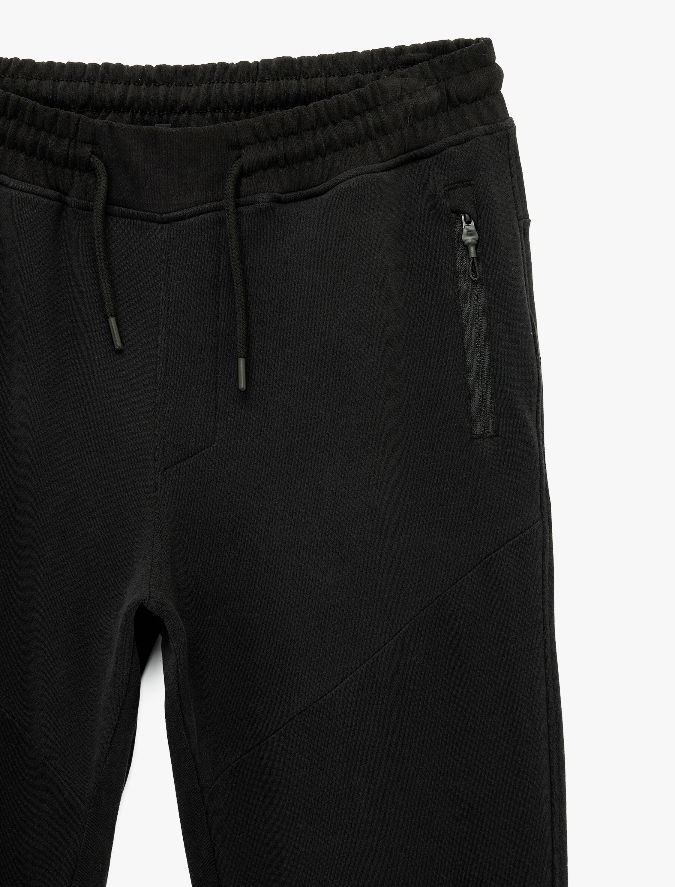   Pamuklu Cepli Beli Bağcıklı Jogger Spor Eşofman Altı