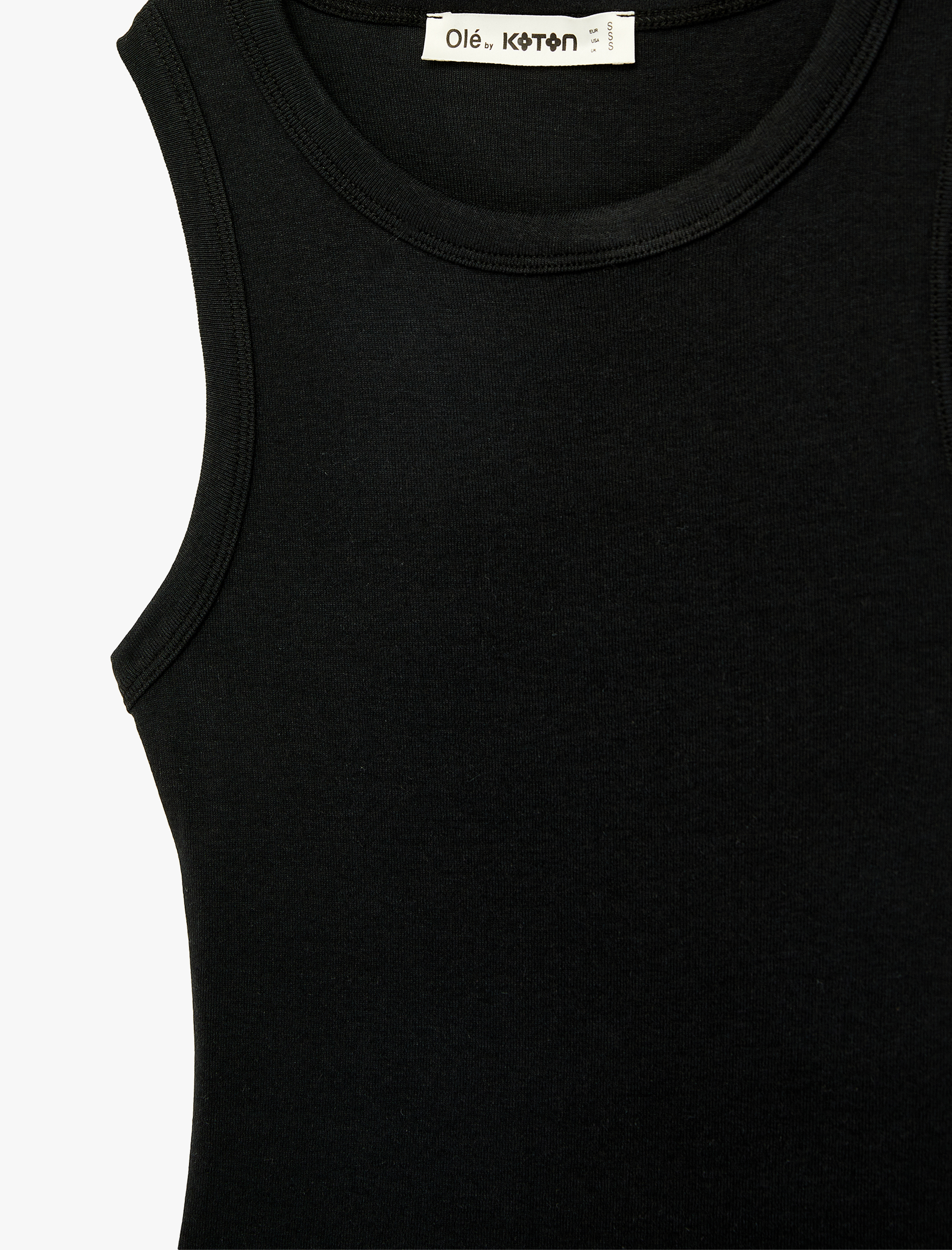   Çıtçıt Düğme Detaylı Kolsuz Bisiklet Yaka Bodysuit