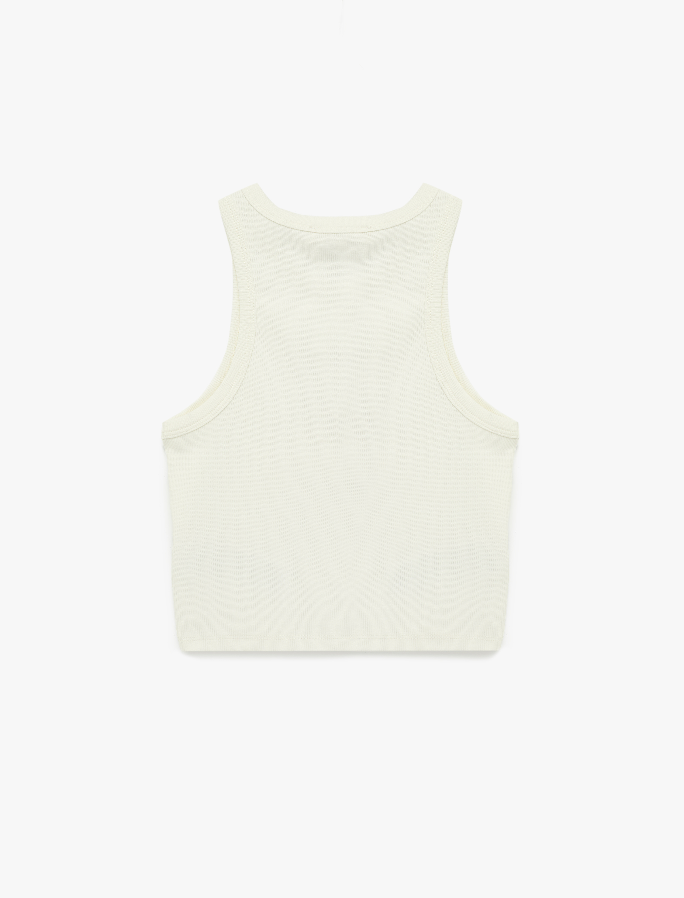   Pamuklu Bisiklet Yaka Portakal Baskılı Atlet