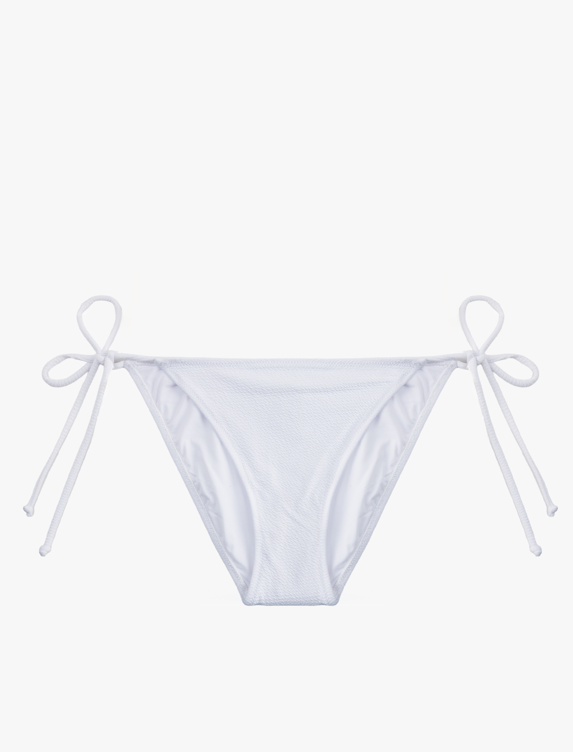   Yanları Bağlamalı İpli Dokulu Bikini Altı