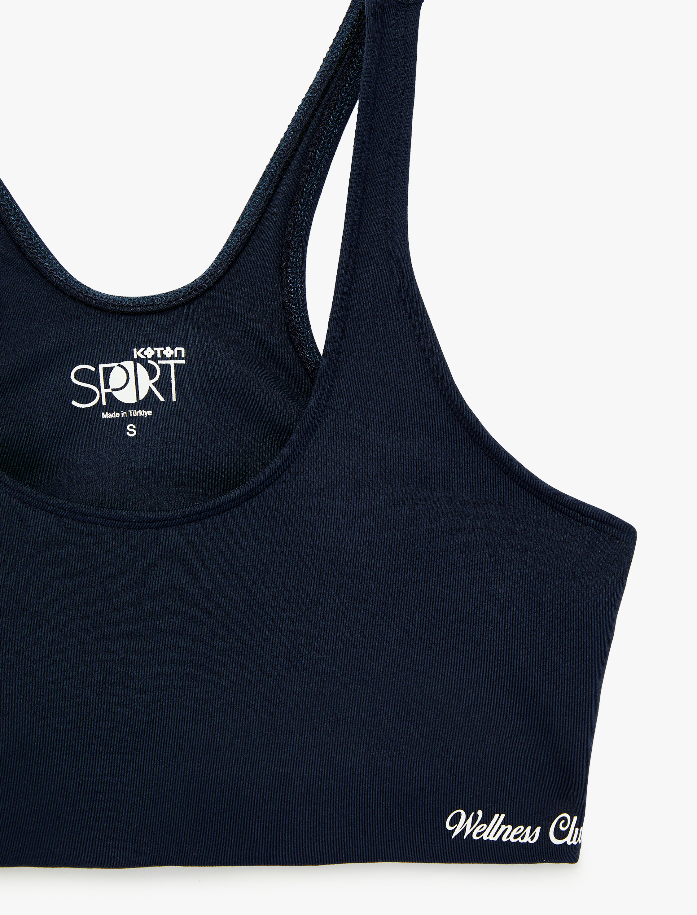   Baskı Detaylı U Yaka Sporcu Sütyeni