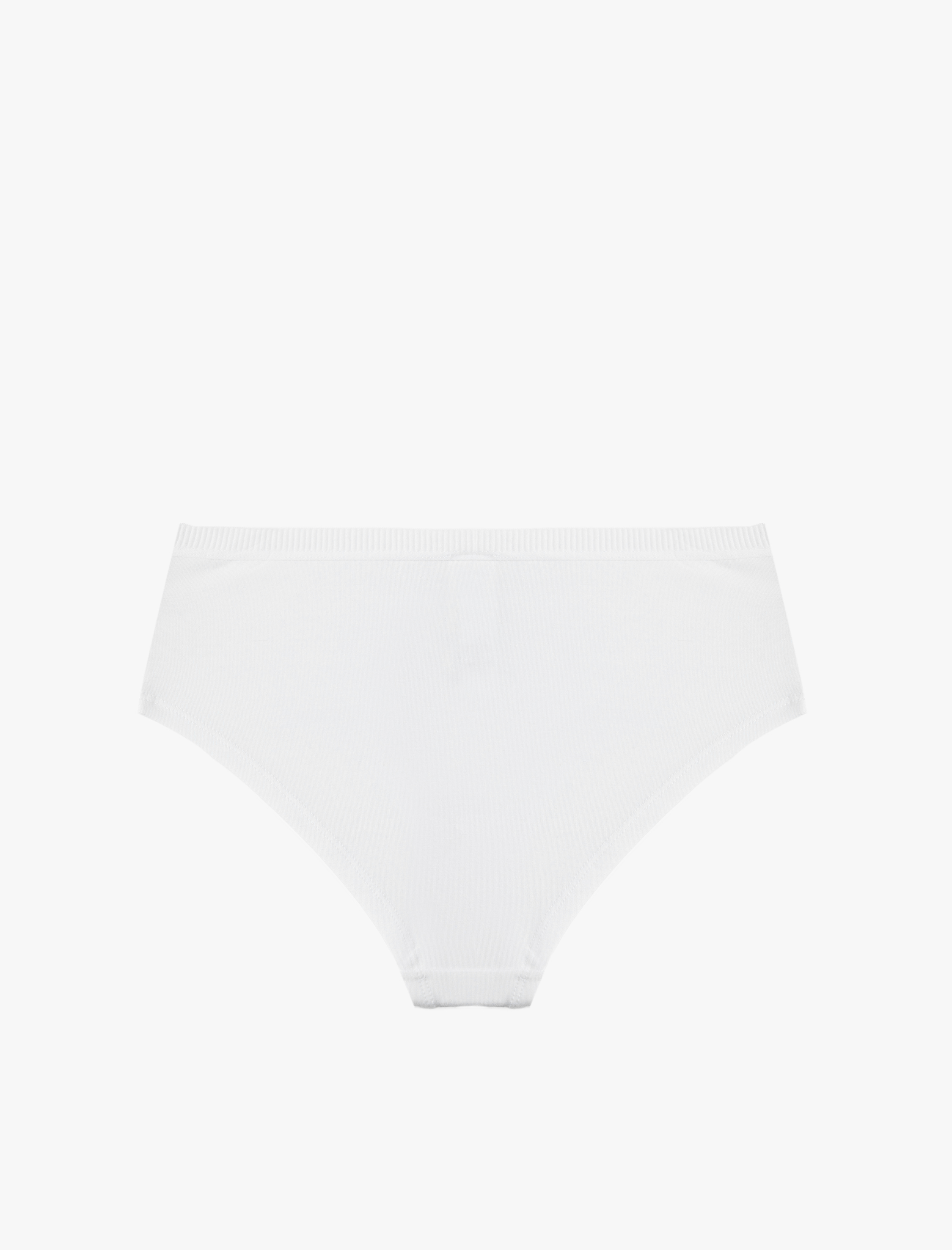   Yüksek Bel Baskılı Pamuklu Hipster Külot