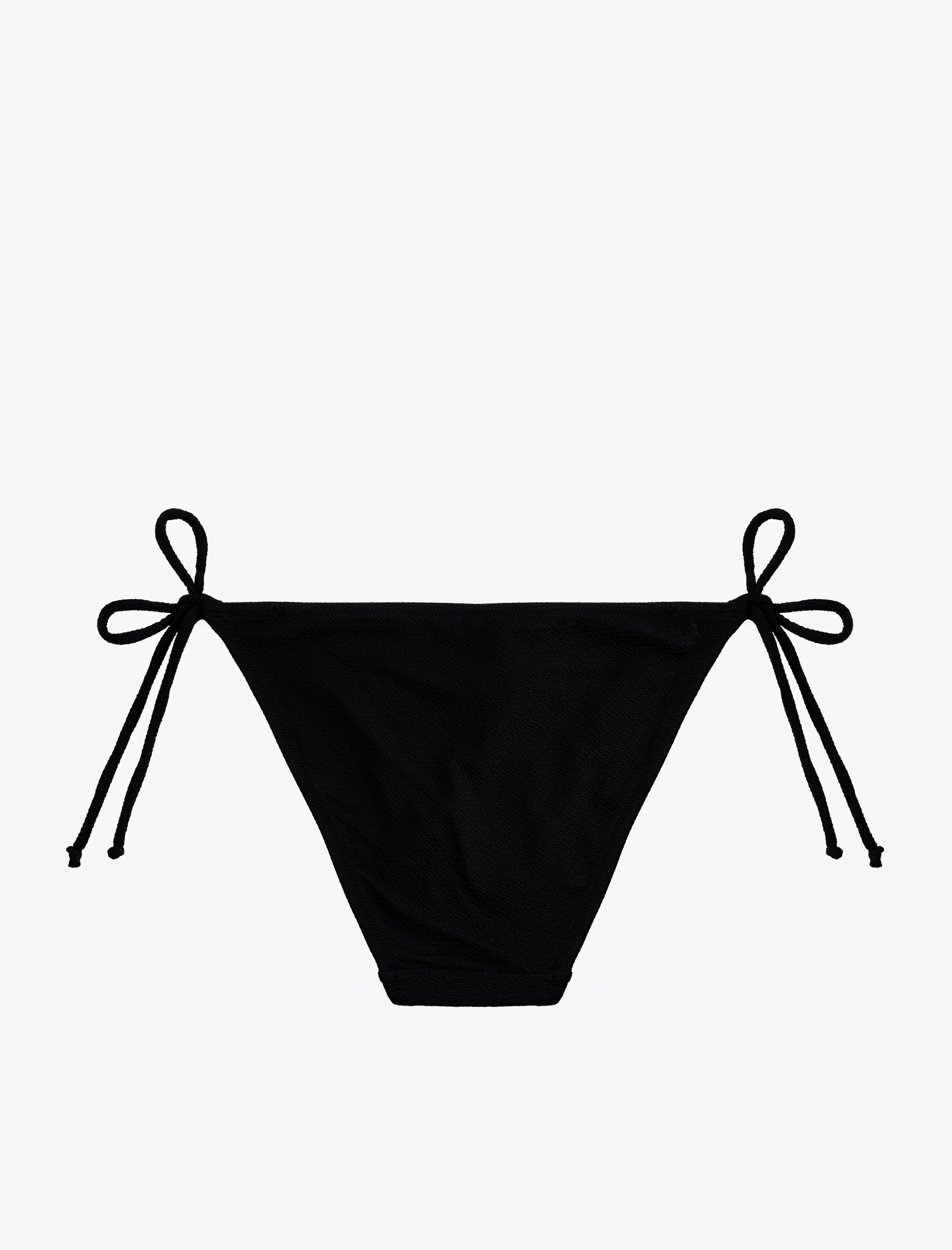   Yanları Bağlamalı İpli Dokulu Bikini Altı