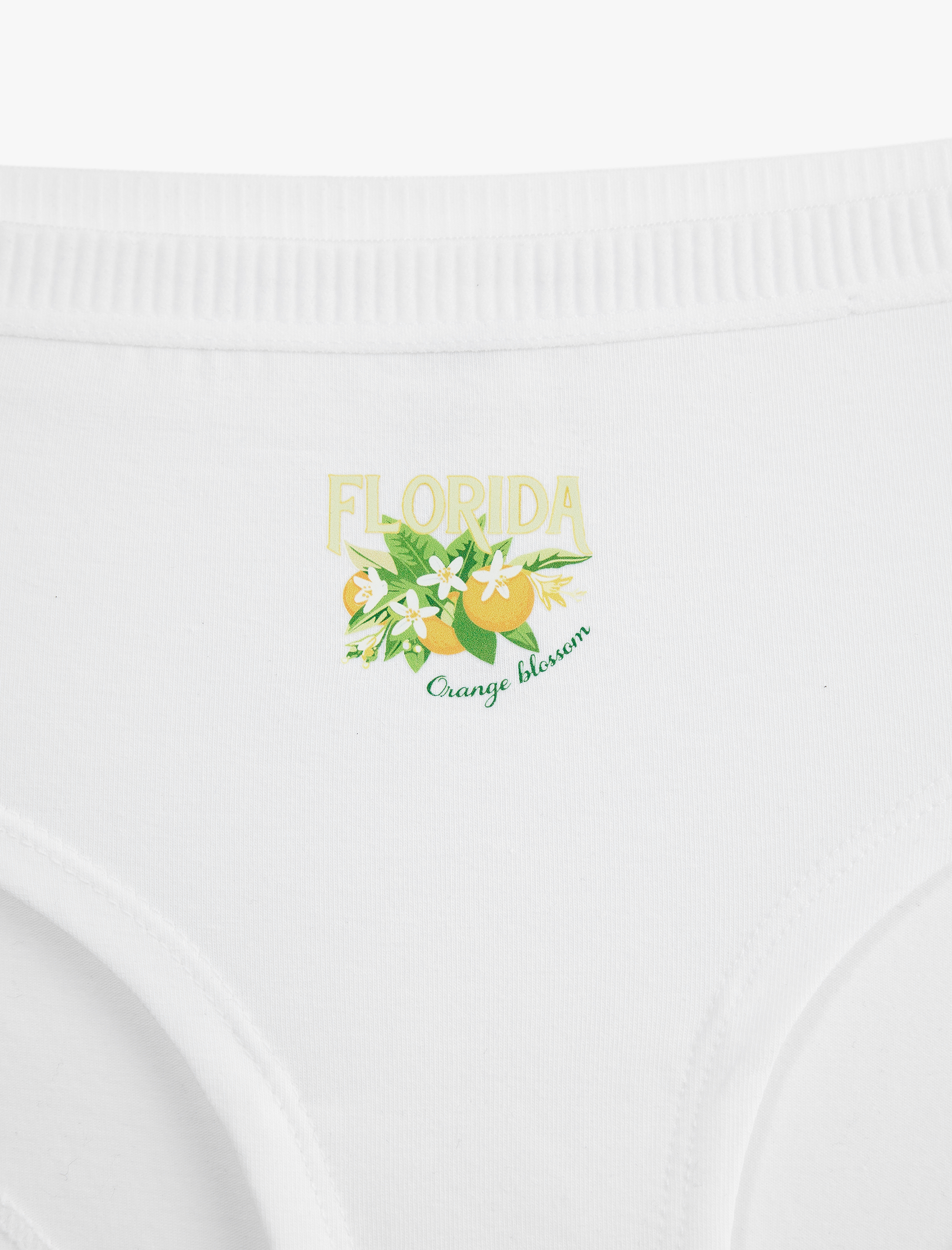   Yüksek Bel Baskılı Pamuklu Hipster Külot