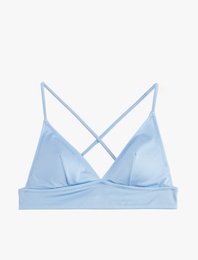 Sırt Bağlama Detaylı Bralet Bikini Üst