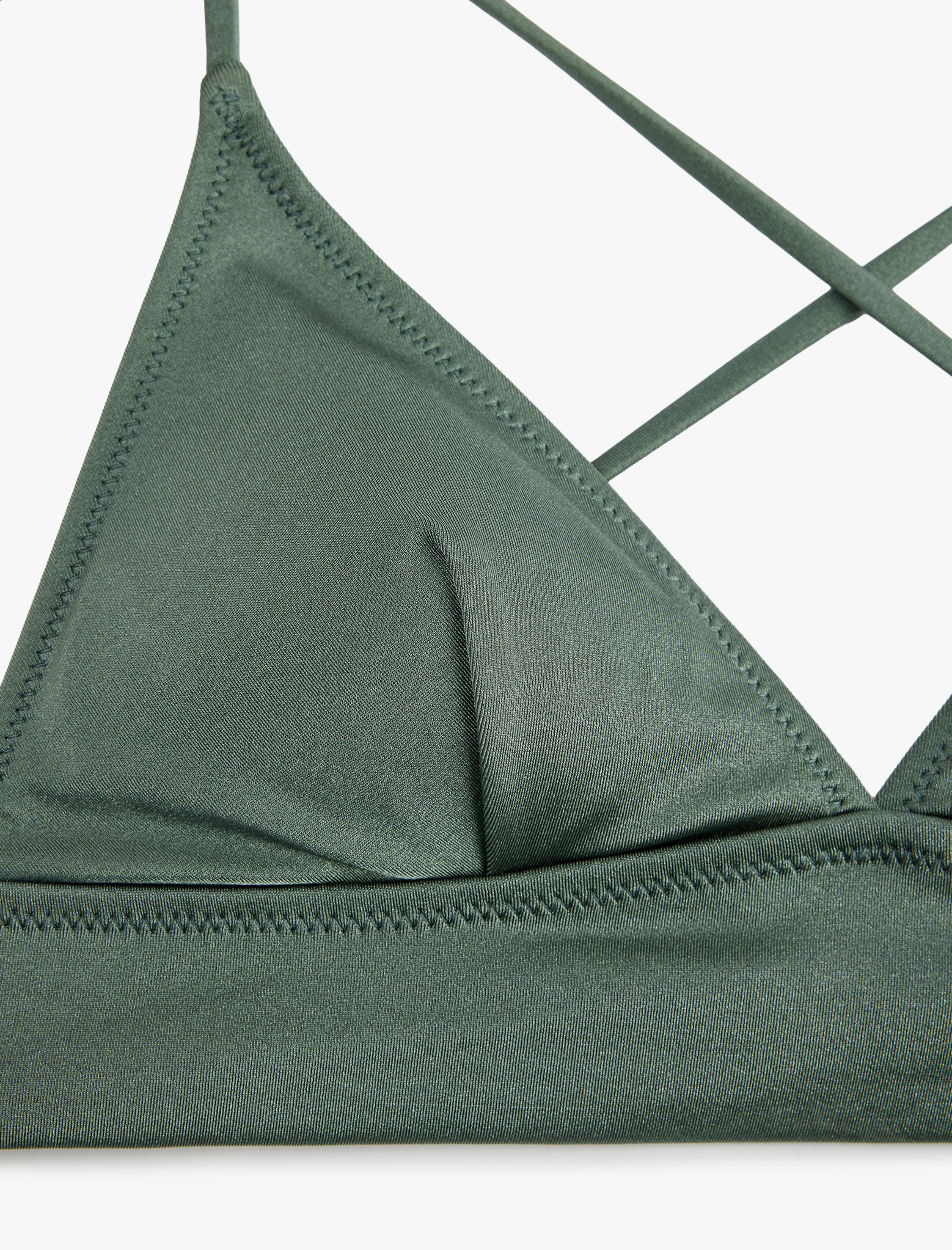   Sırt Bağlama Detaylı Bralet Bikini Üst