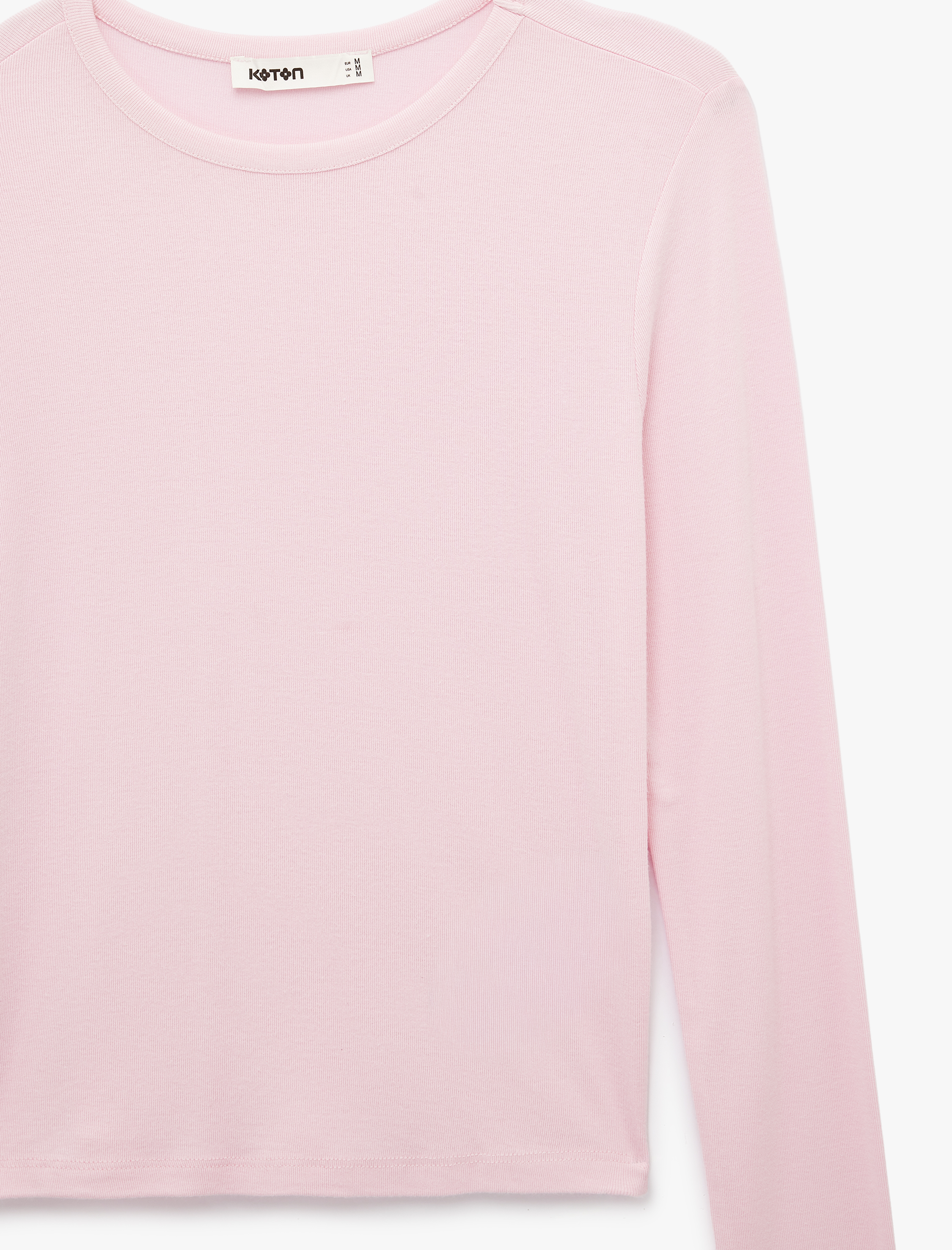   Slim Fit Uzun Kollu Bisiklet Yaka Basic Tişört