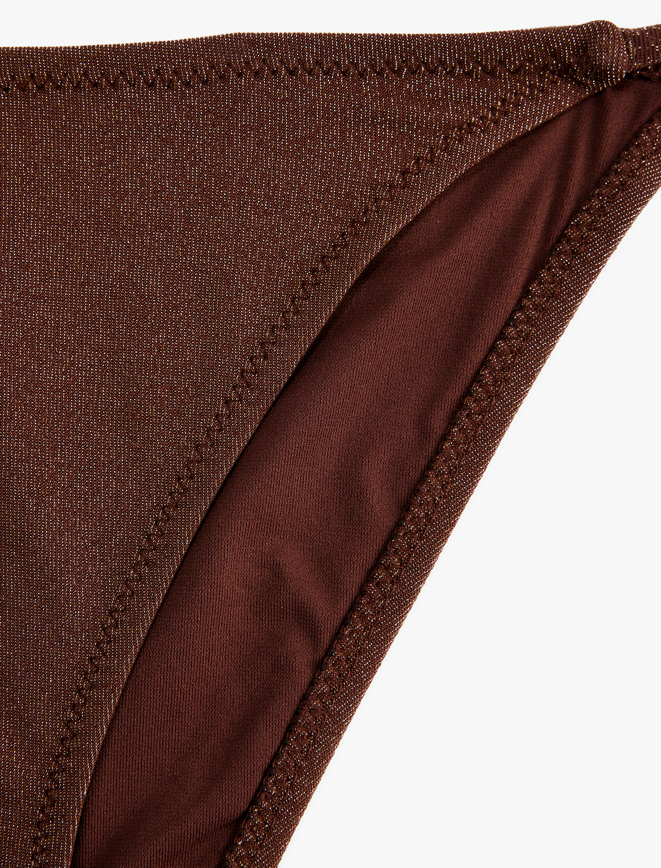   Yanları Bağlamalı İpli Parıltılı Bikini Altı