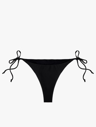 Arkası Drape Detaylı İpli Brazilian Bikini Altı