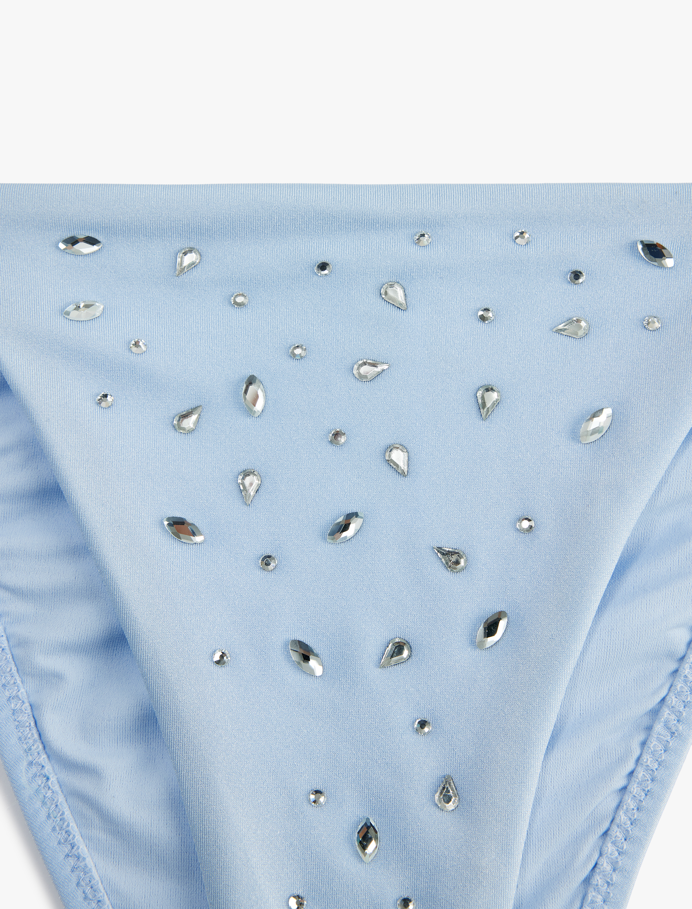   Yanları Bağlamalı İpli Taşlı Bikini Altı