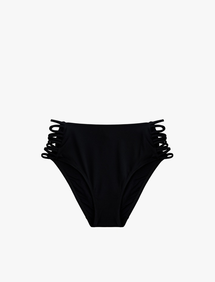 Yanları İpli Yüksek Bel Bikini Altı