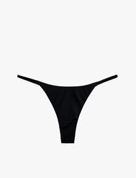 Düşük Bel Yanları Ayarlanabilir İpli String Bikini Altı