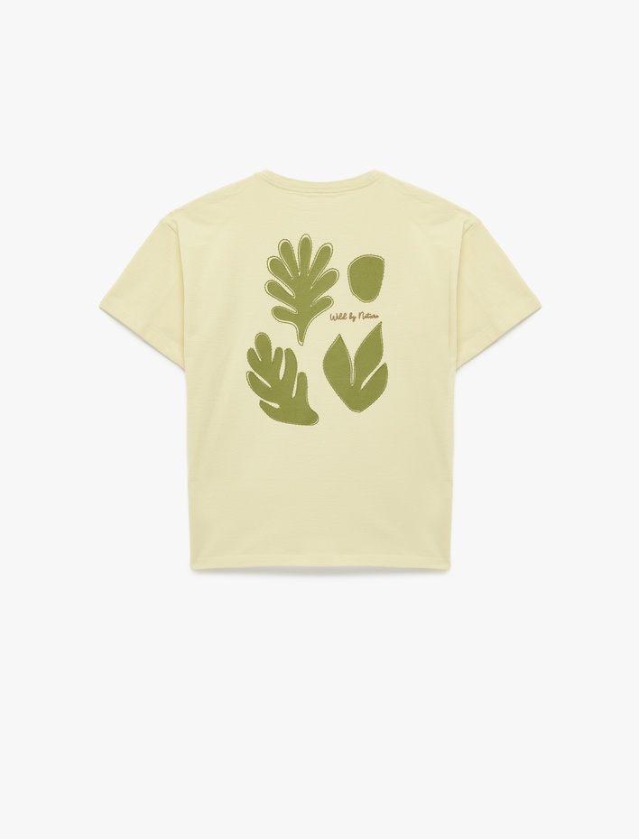 Erkek Çocuk Pamuklu Kısa Kollu Bisiklet Yaka Baskılı Tişört