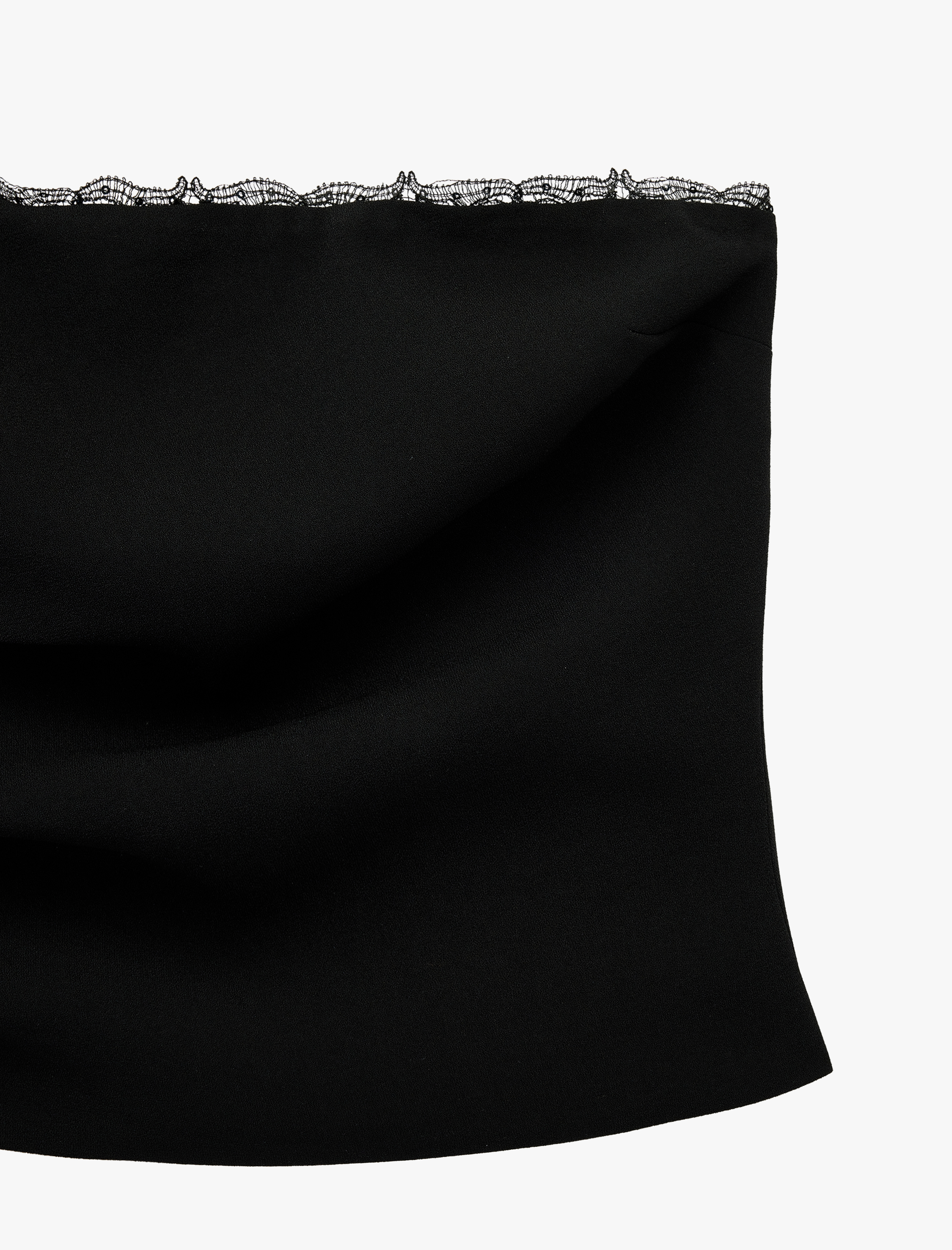   Dantel Detaylı Straplez Büstiyer Bluz