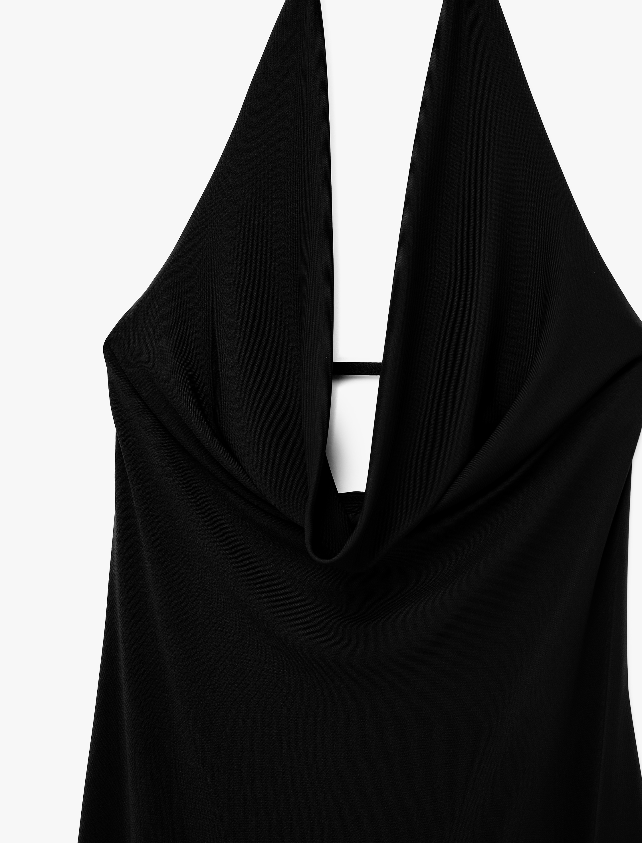   Slim Fit Dekolteli Halter Degaje Yaka Bodycon Elbise