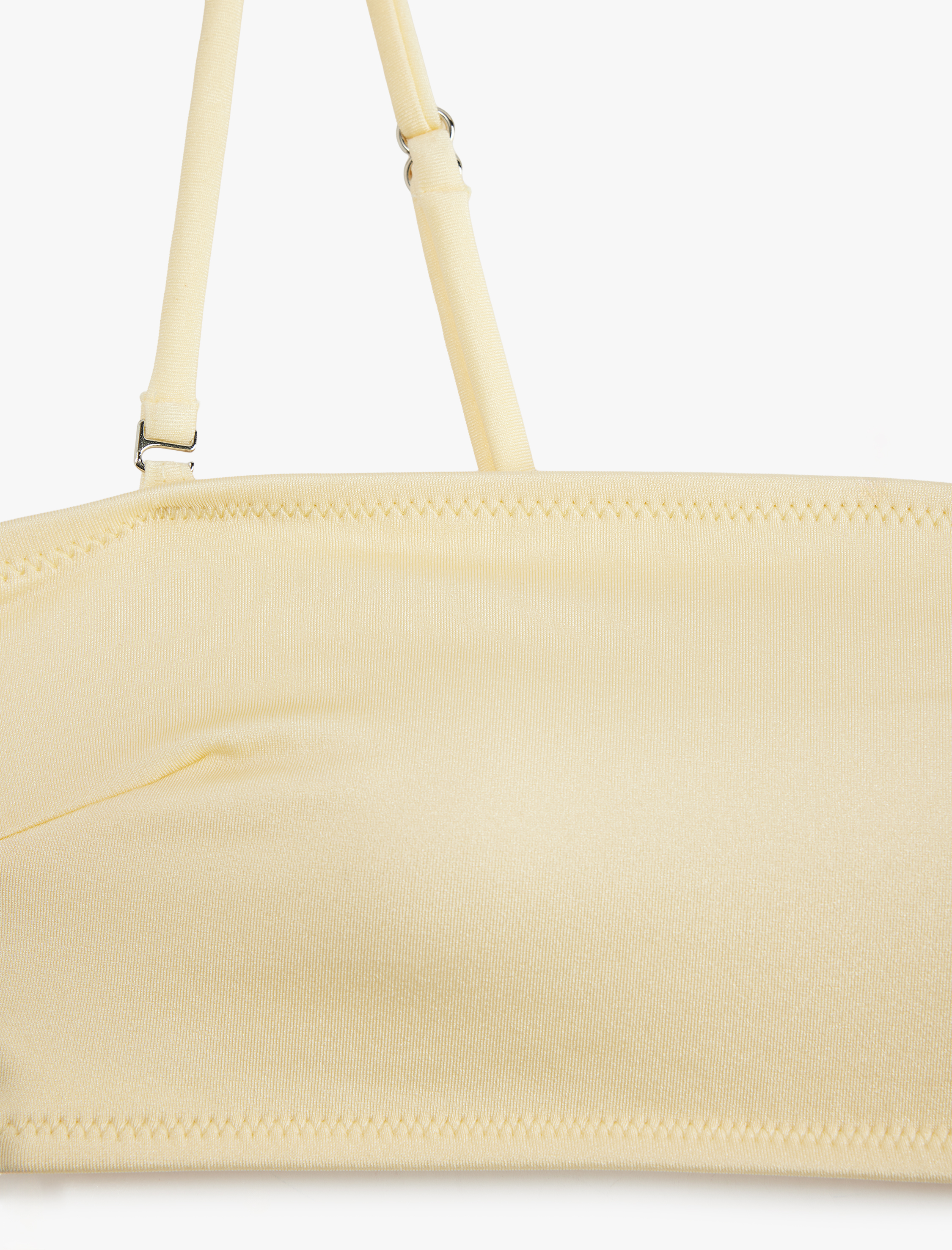   Çıkarılabilir Askılı Bandeau Straplez Bikini Üstü