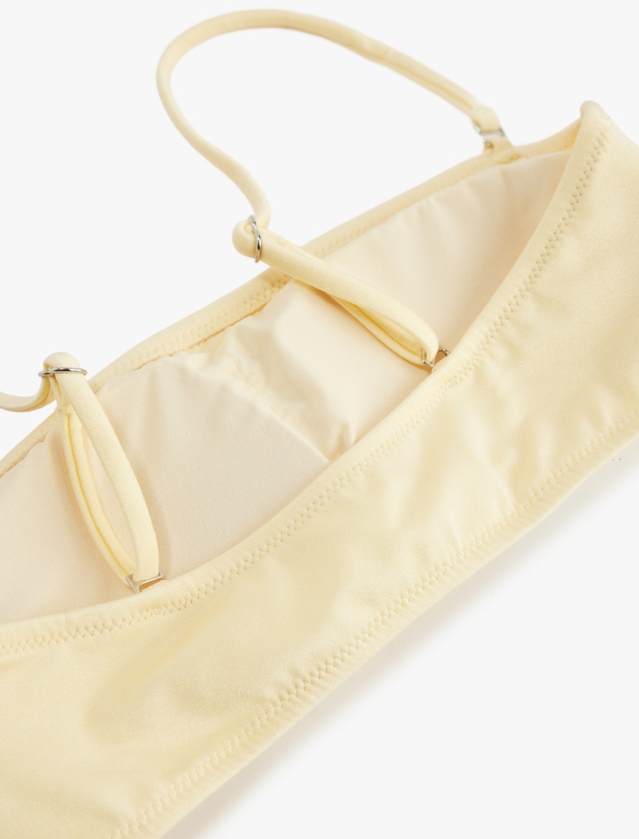  Çıkarılabilir Askılı Bandeau Straplez Bikini Üstü