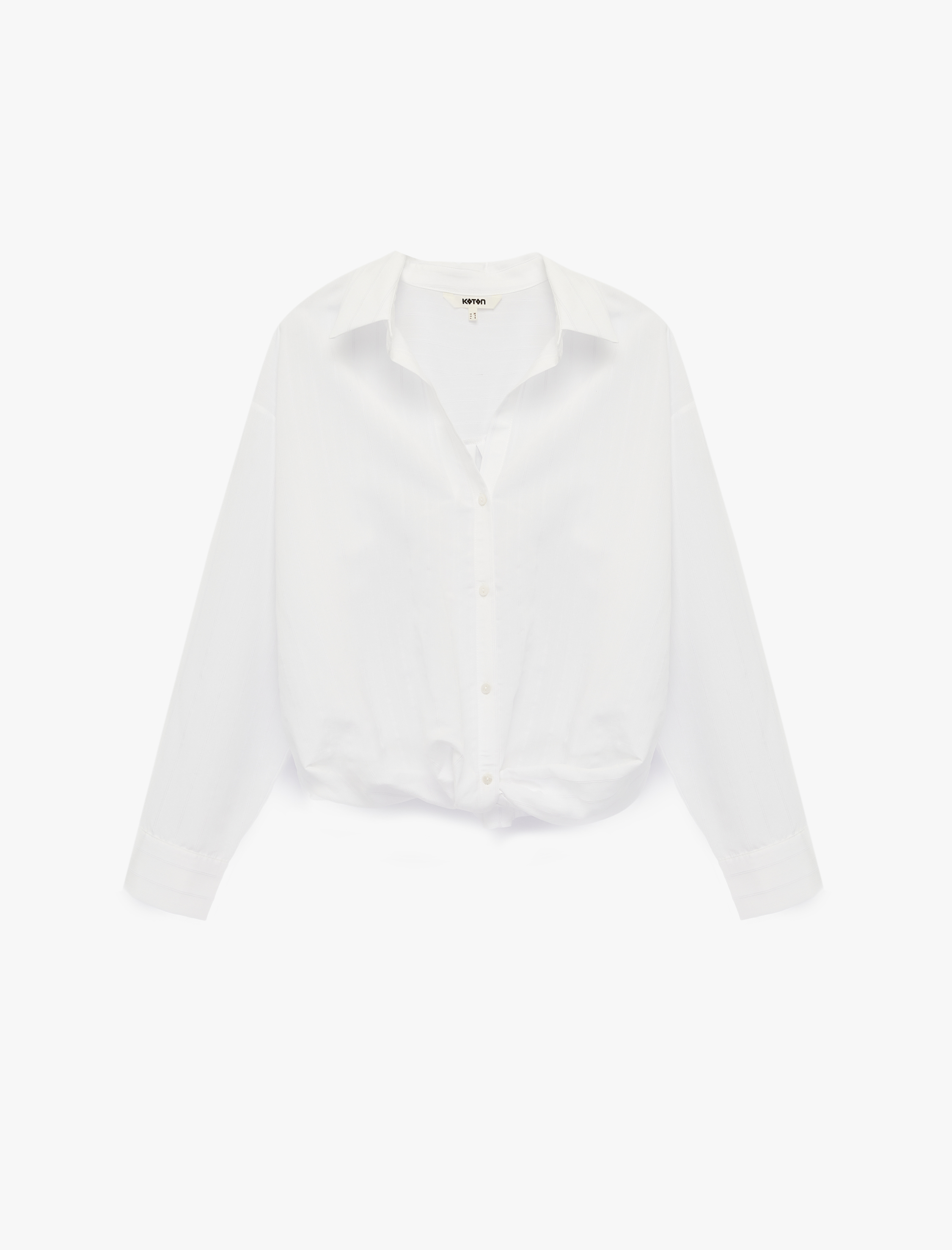   Klasik Yaka Uzun Kollu Viskon Gömlek