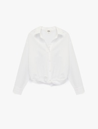 Klasik Yaka Uzun Kollu Viskon Gömlek