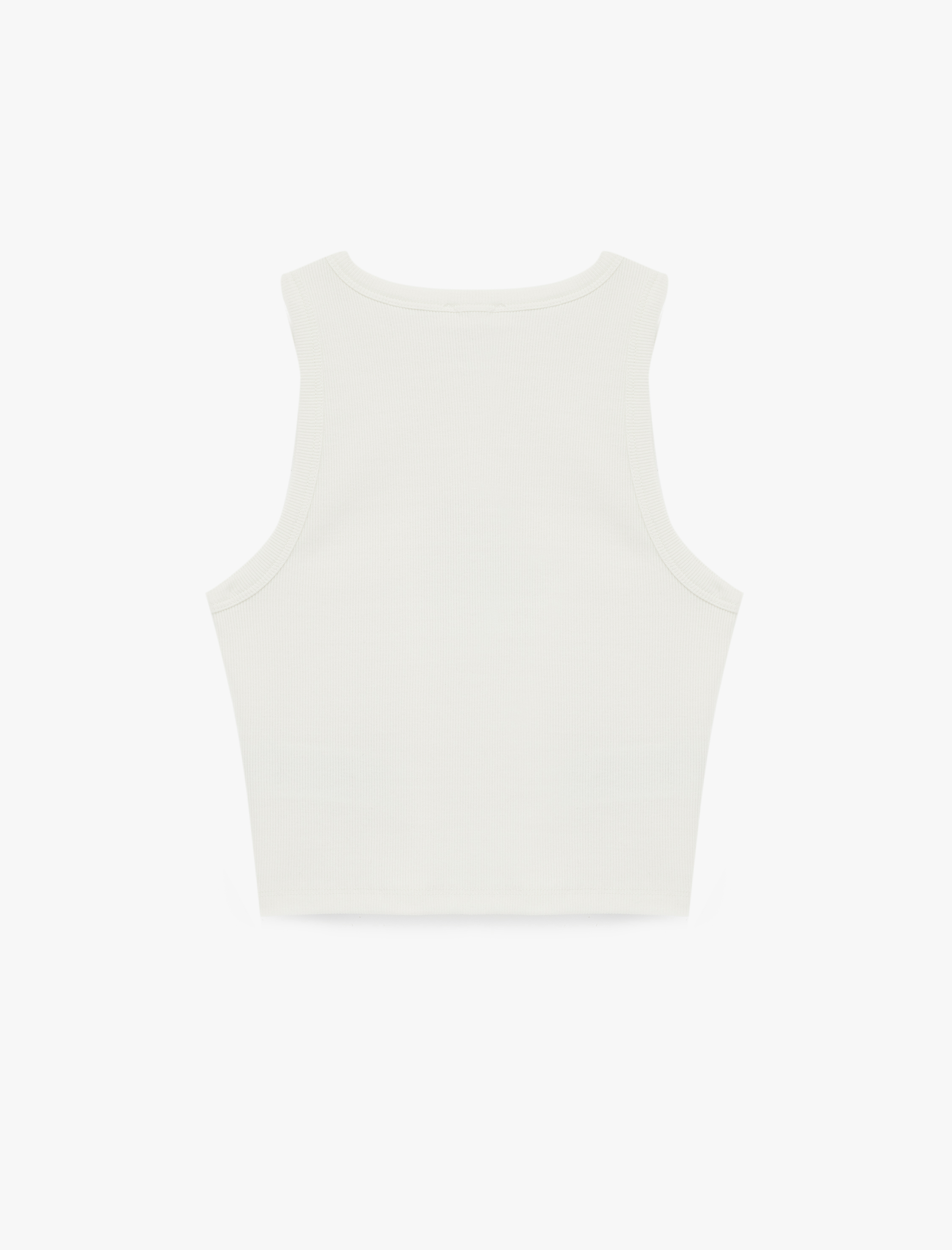   Pamuklu Kolsuz Bisiklet Yaka Baskılı Atlet