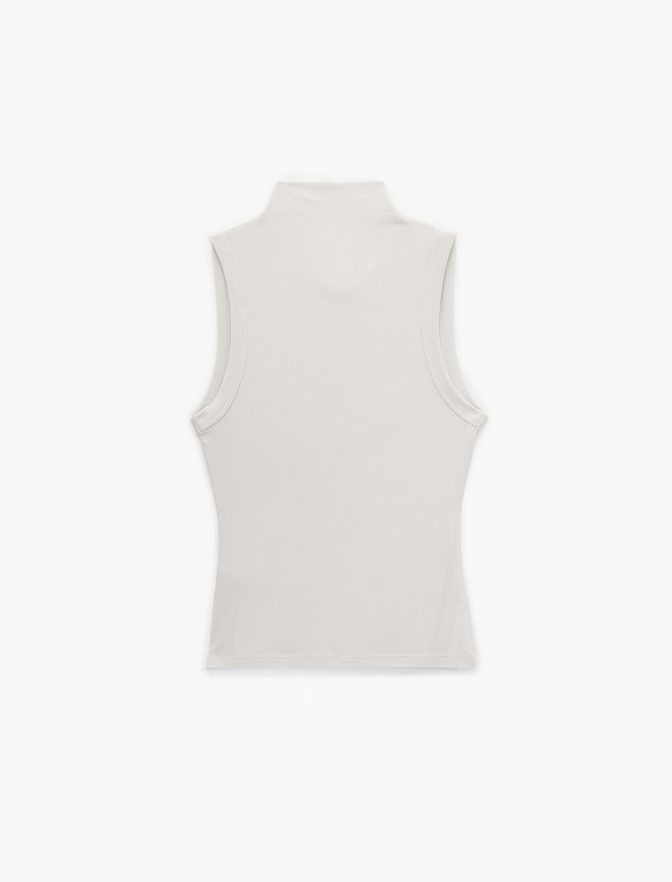   Modal Kumaş  Slim Fit Dik Hafif Degaje Yaka Kolsuz Bluz