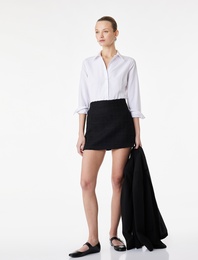 Normal Bel Viskon Karışımlı Mini A Kesim Tüvit Etek