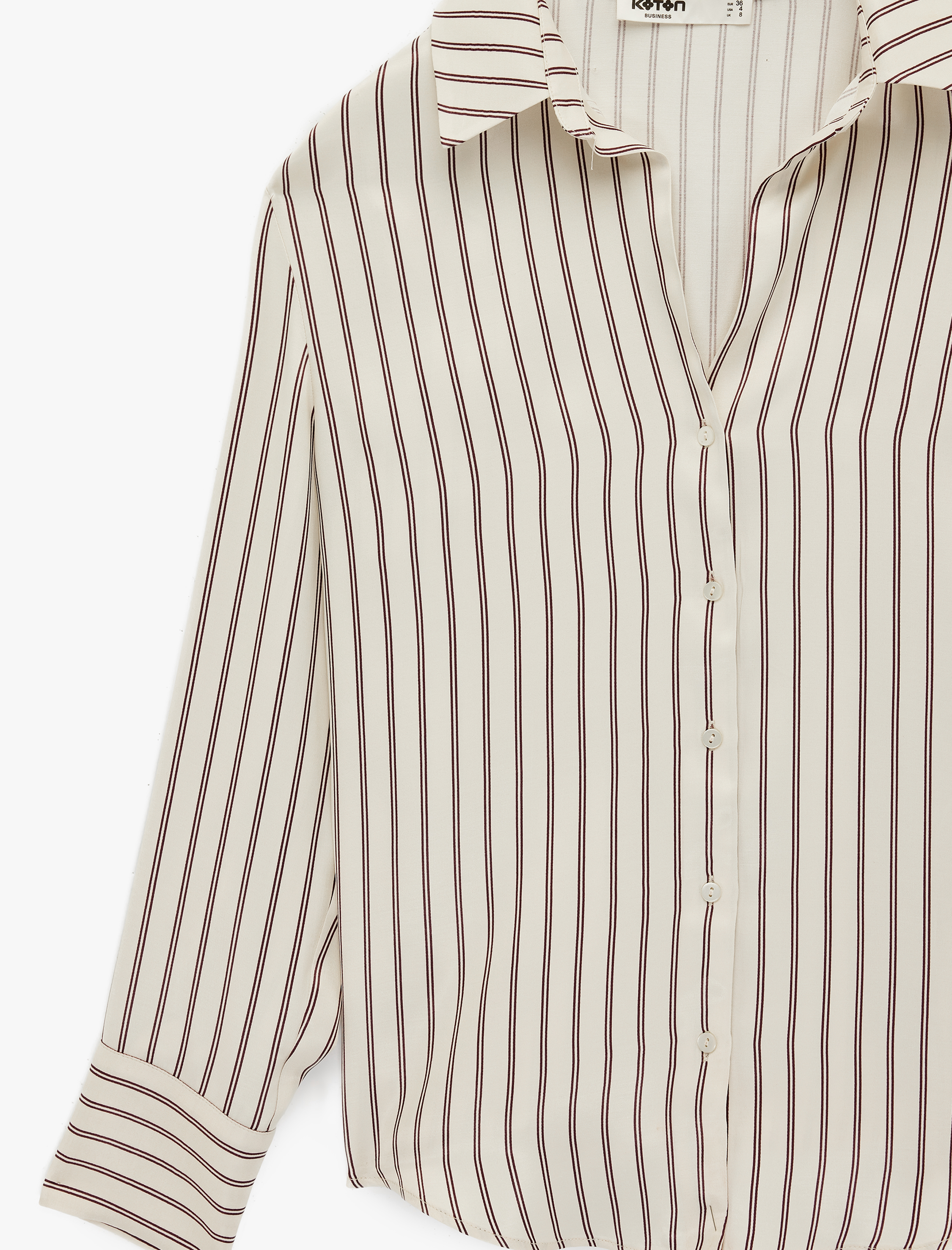   Rahat Kalıp Düğmeli Klasik Yaka Uzun Kollu Viskon Gömlek